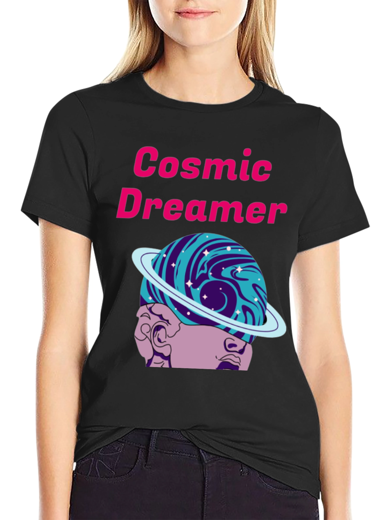Cosmic Dreamer Graphic T-Shirt