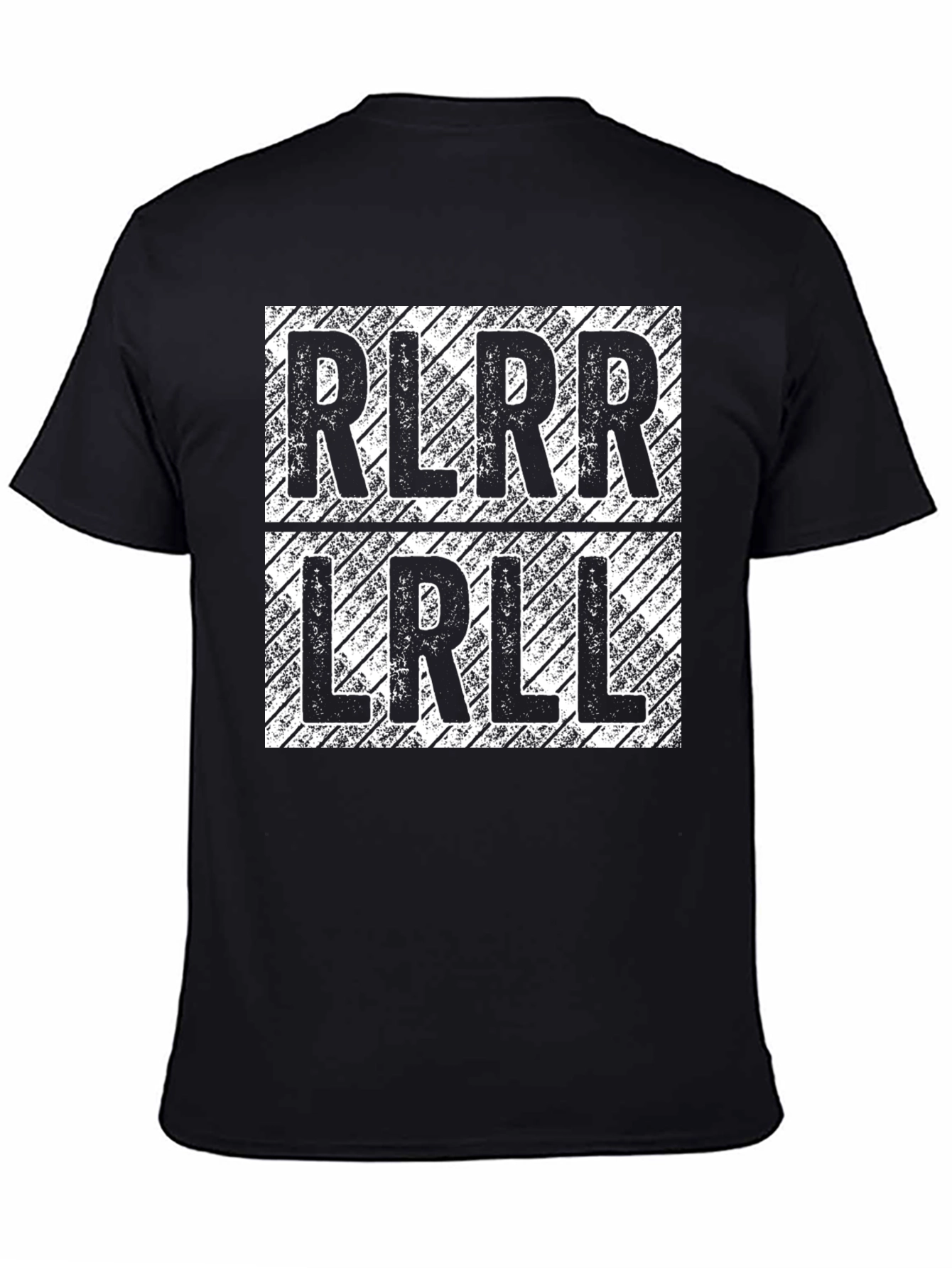 RLRR LRLL Drumming T-Shirt - Black Cotton Tee