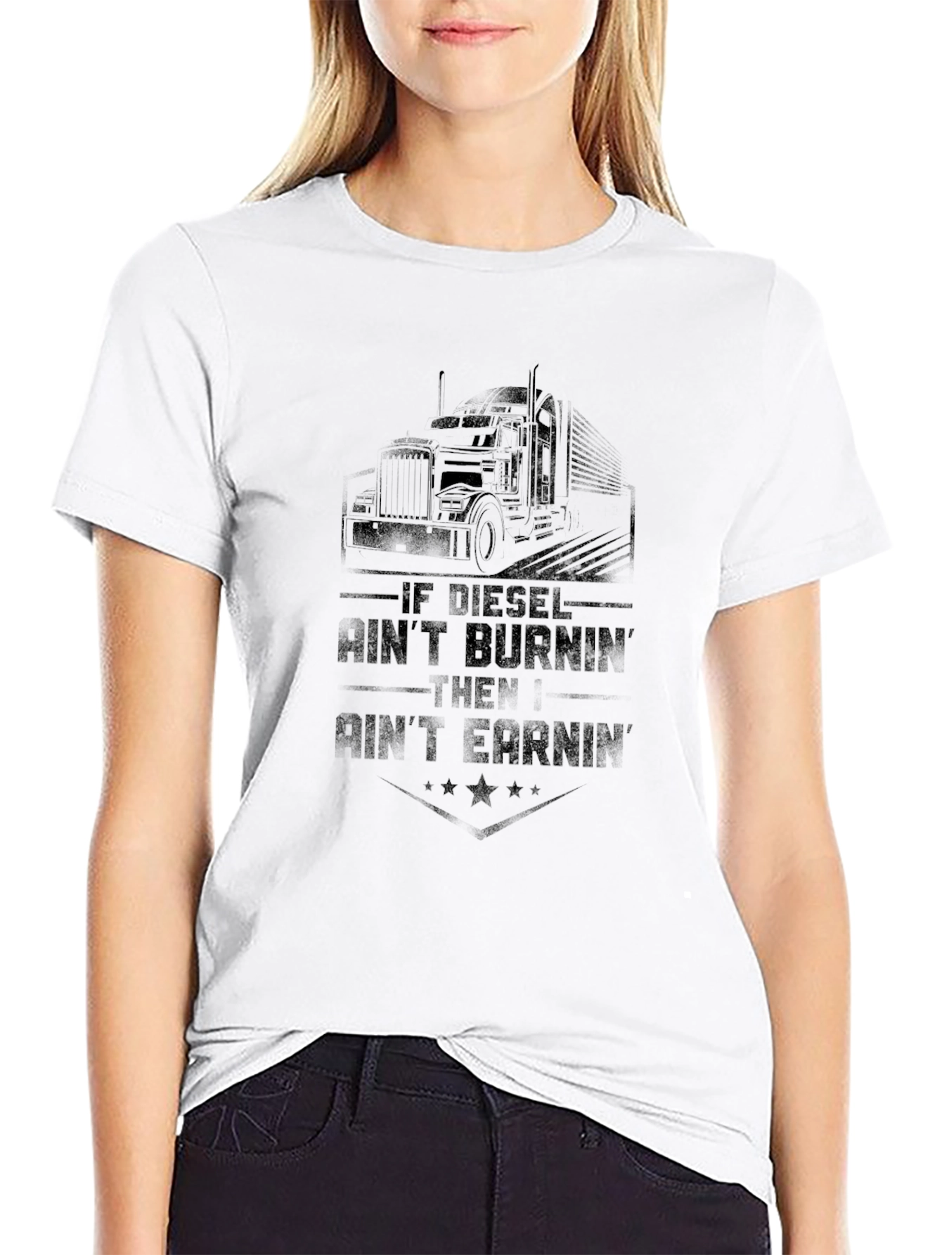 Diesel Burnin Trucker T-Shirt
