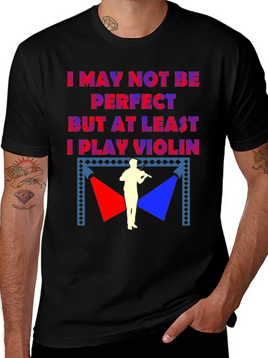 Violin Player Graphic Tee - Musician T-Shirt