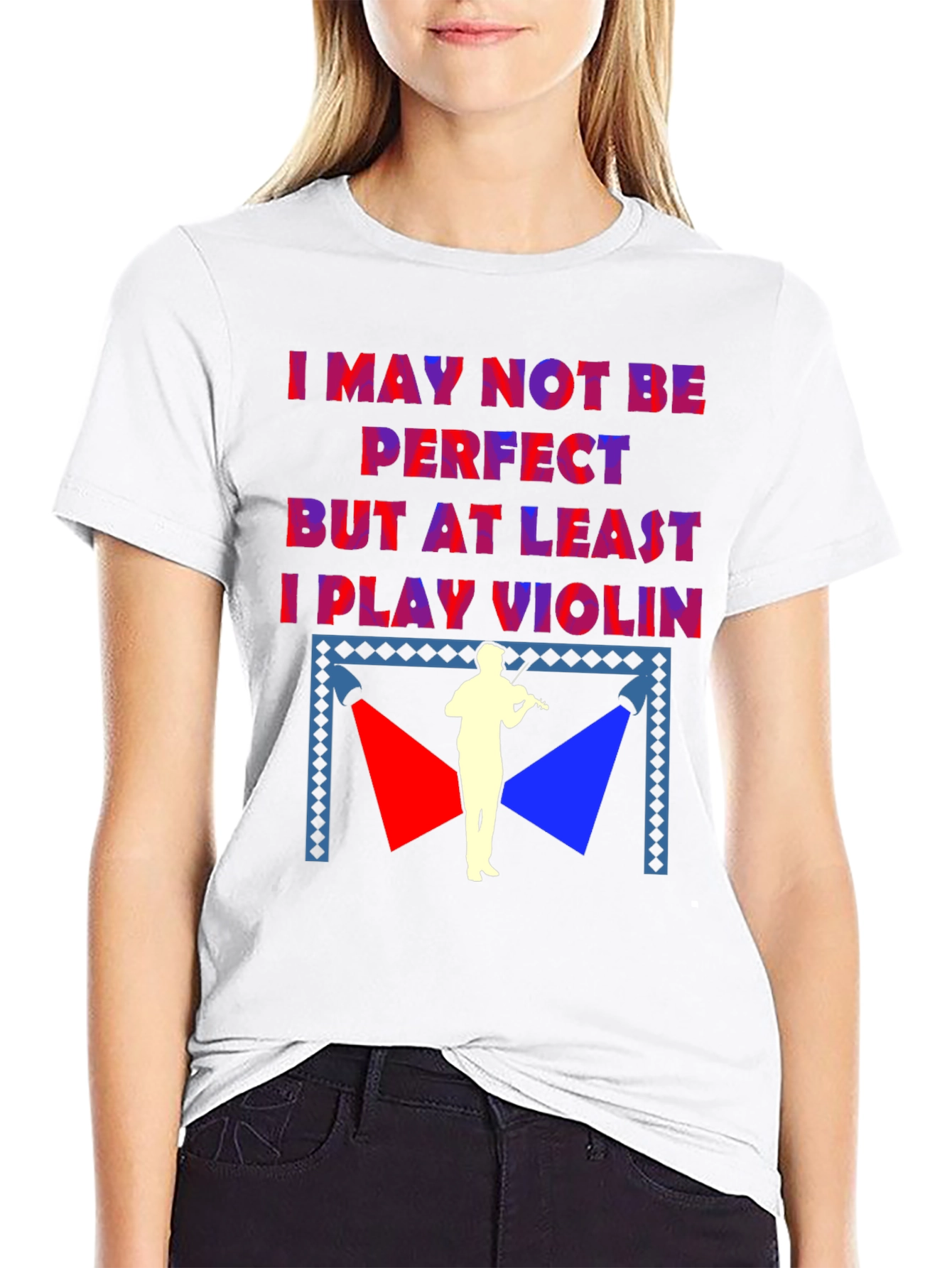 Violin Player Graphic Tee - Musician T-Shirt