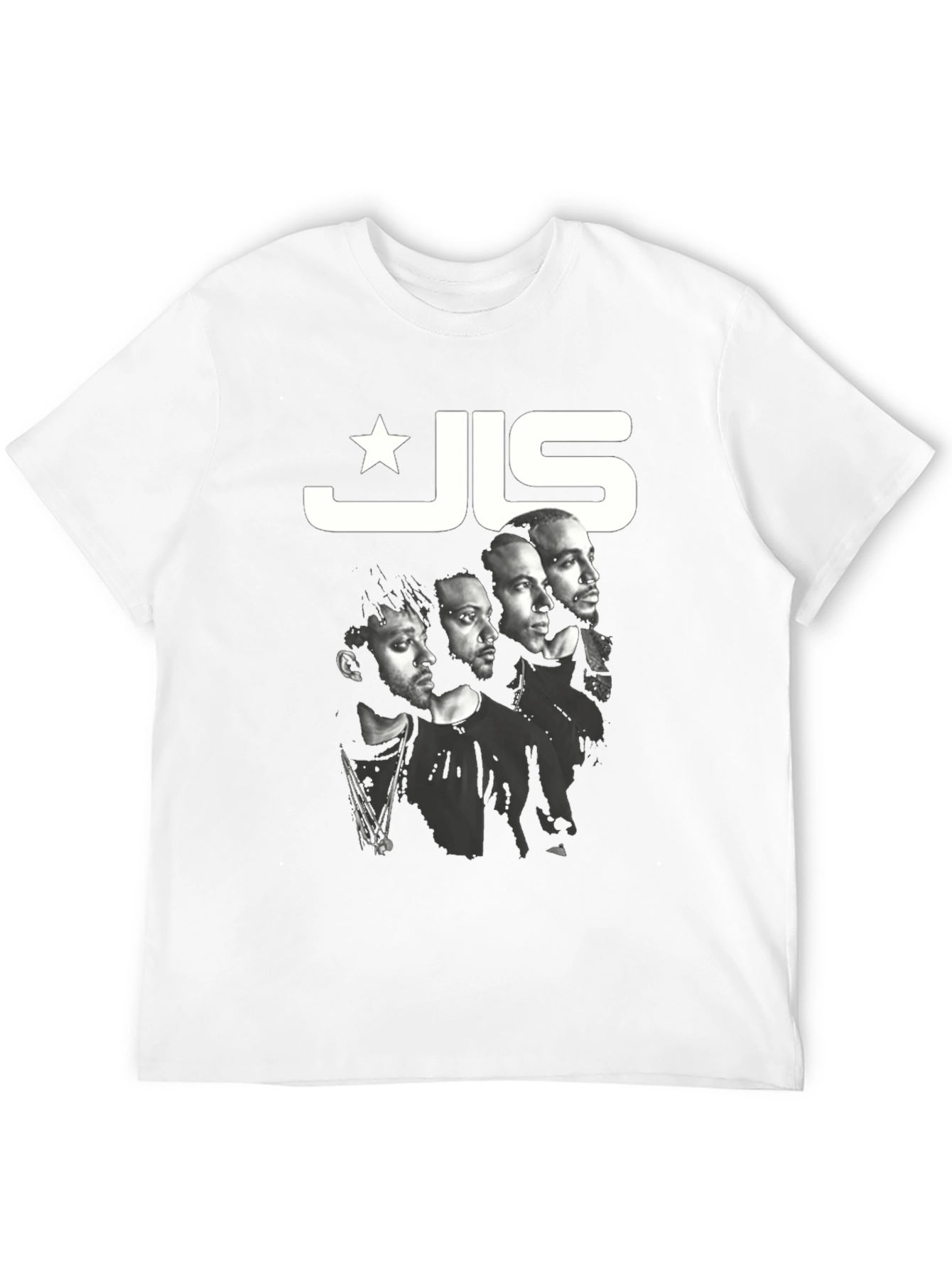 JLS Band Tee - Black Cotton Graphic T-Shirt