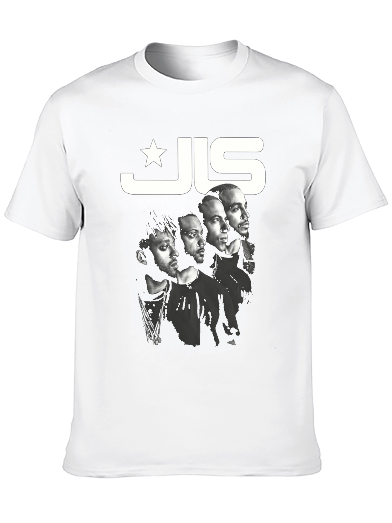 JLS Band Tee - Black Cotton Graphic T-Shirt