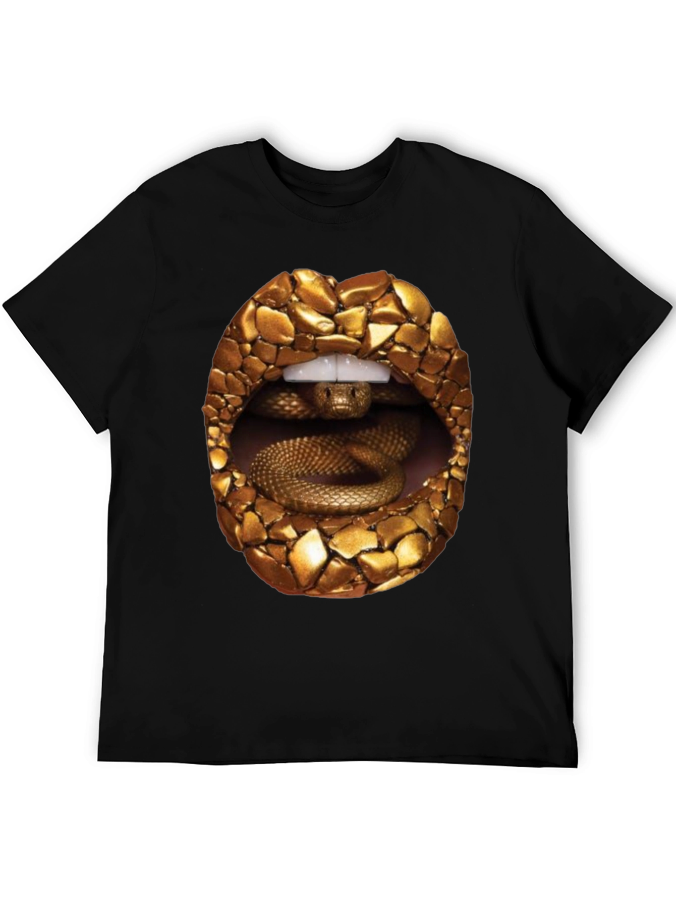 Snake Lips Graphic Tee - Edgy Streetwear