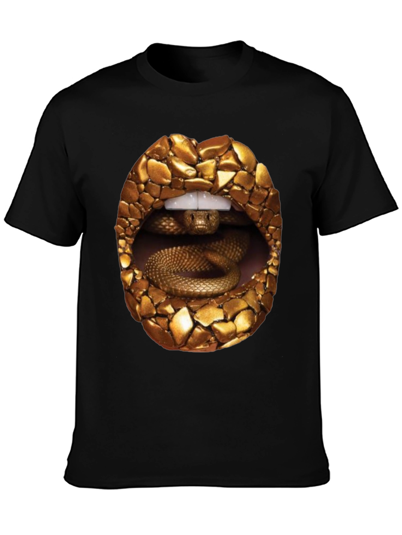 Snake Lips Graphic Tee - Edgy Streetwear