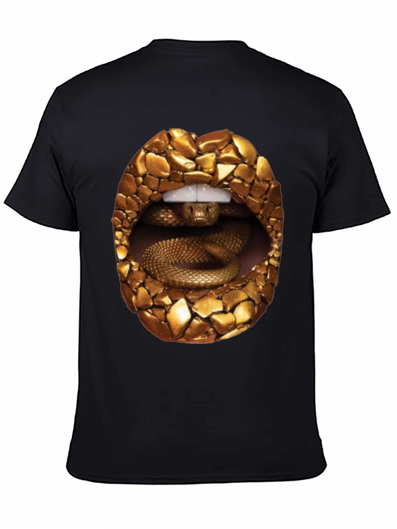Snake Lips Graphic Tee - Edgy Streetwear