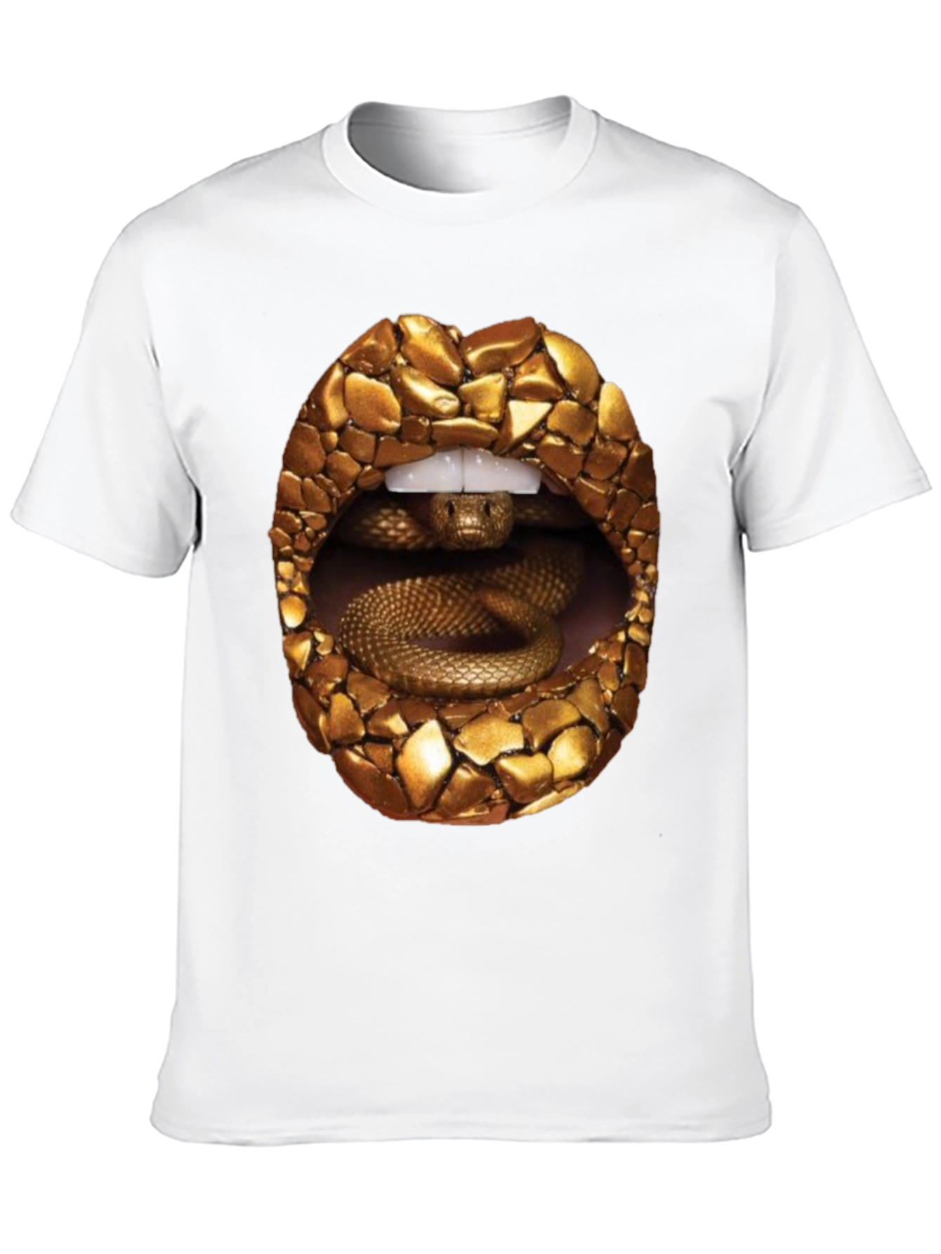 Snake Lips Graphic Tee - Edgy Streetwear