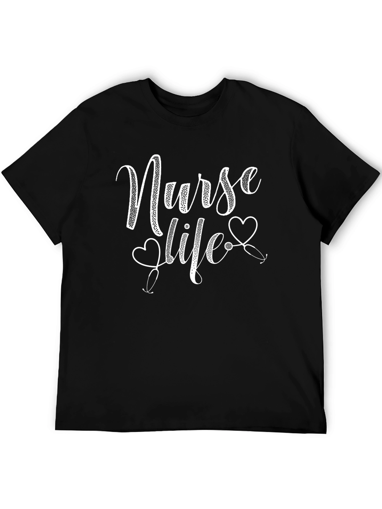 Nurse Life T-Shirt - Heart Stethoscope Design