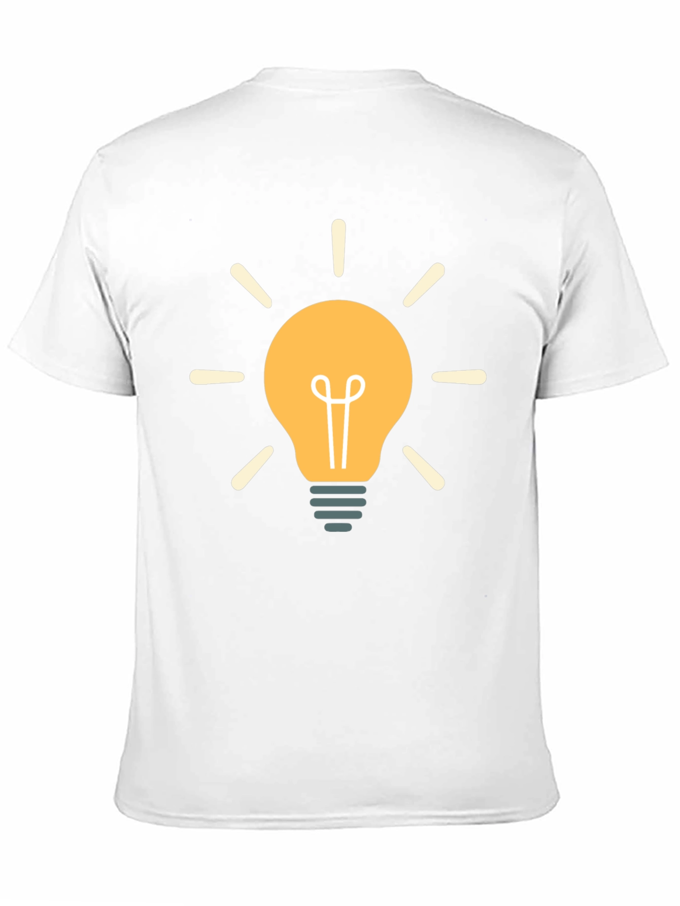 Creative Idea Lightbulb Graphic Black T-Shirt