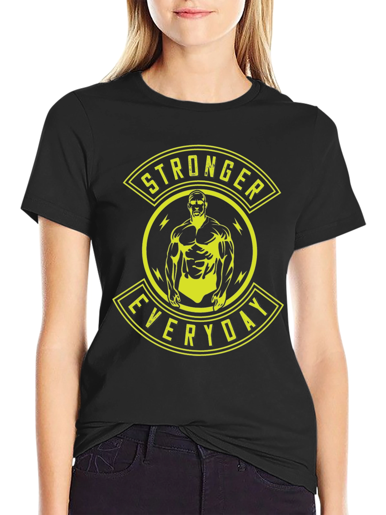 Stronger Everyday Graphic Tee - Black