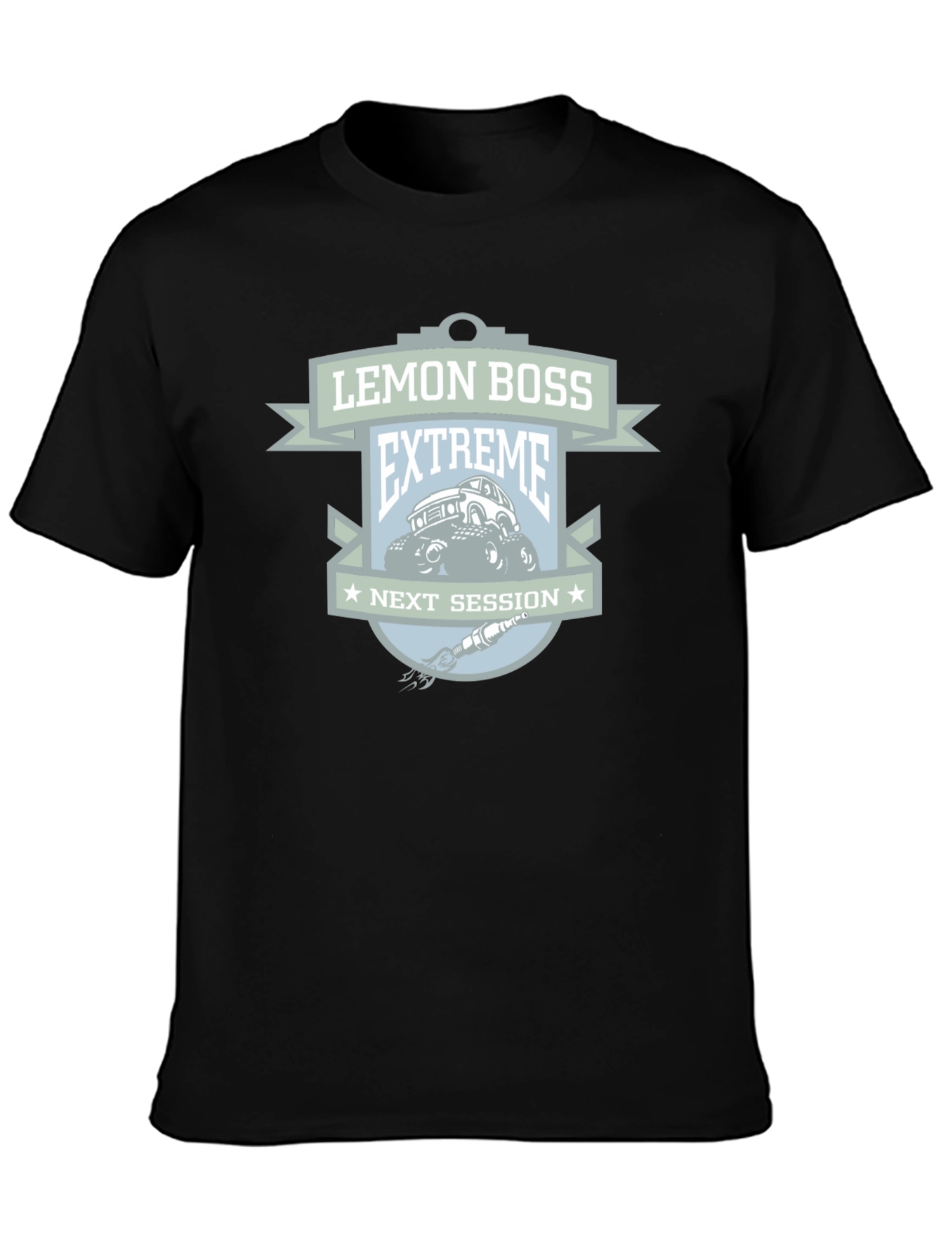Lemon Boss Extreme Next Session Black Graphic T-Shirt