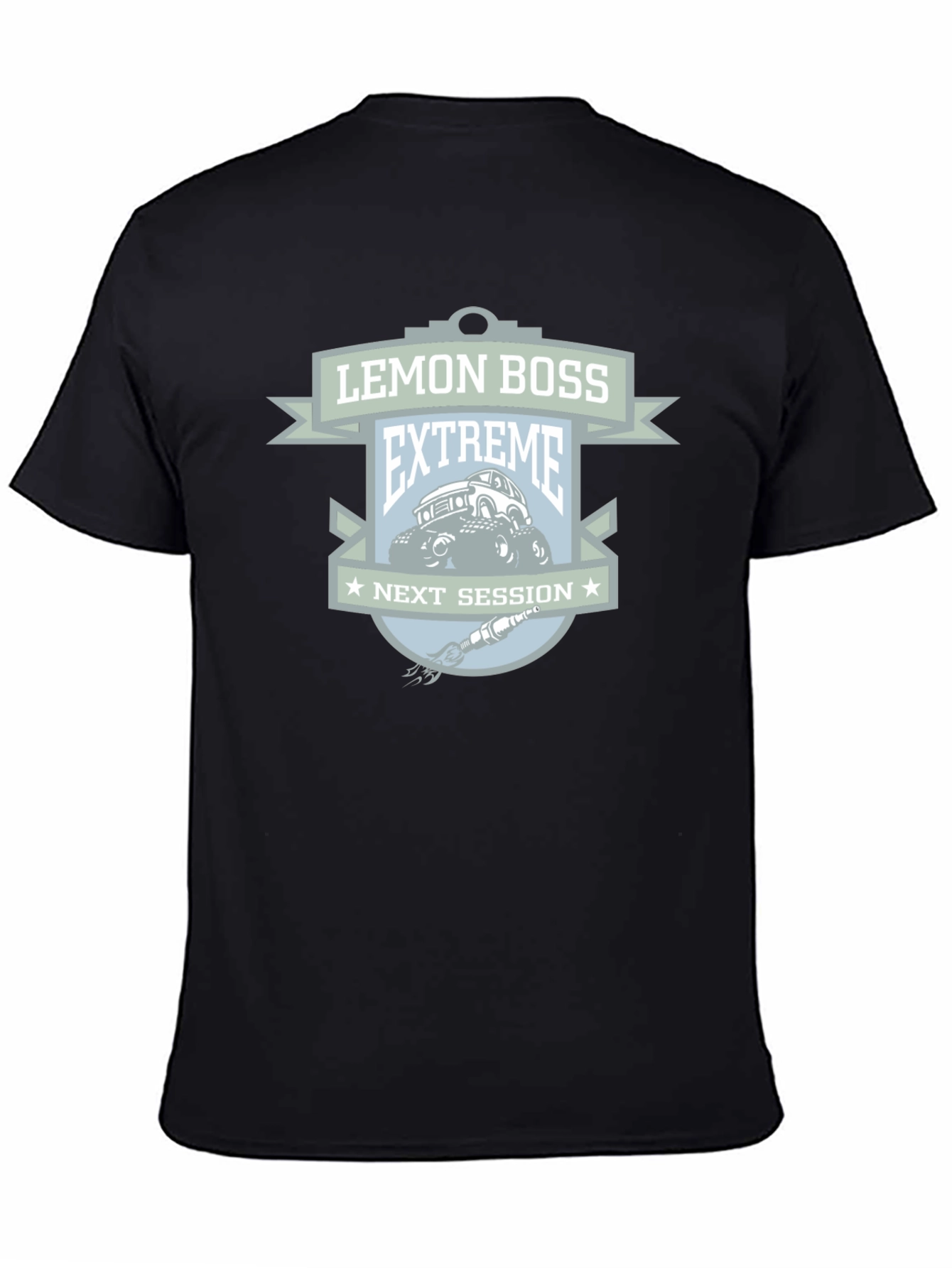 Lemon Boss Extreme Next Session Black Graphic T-Shirt