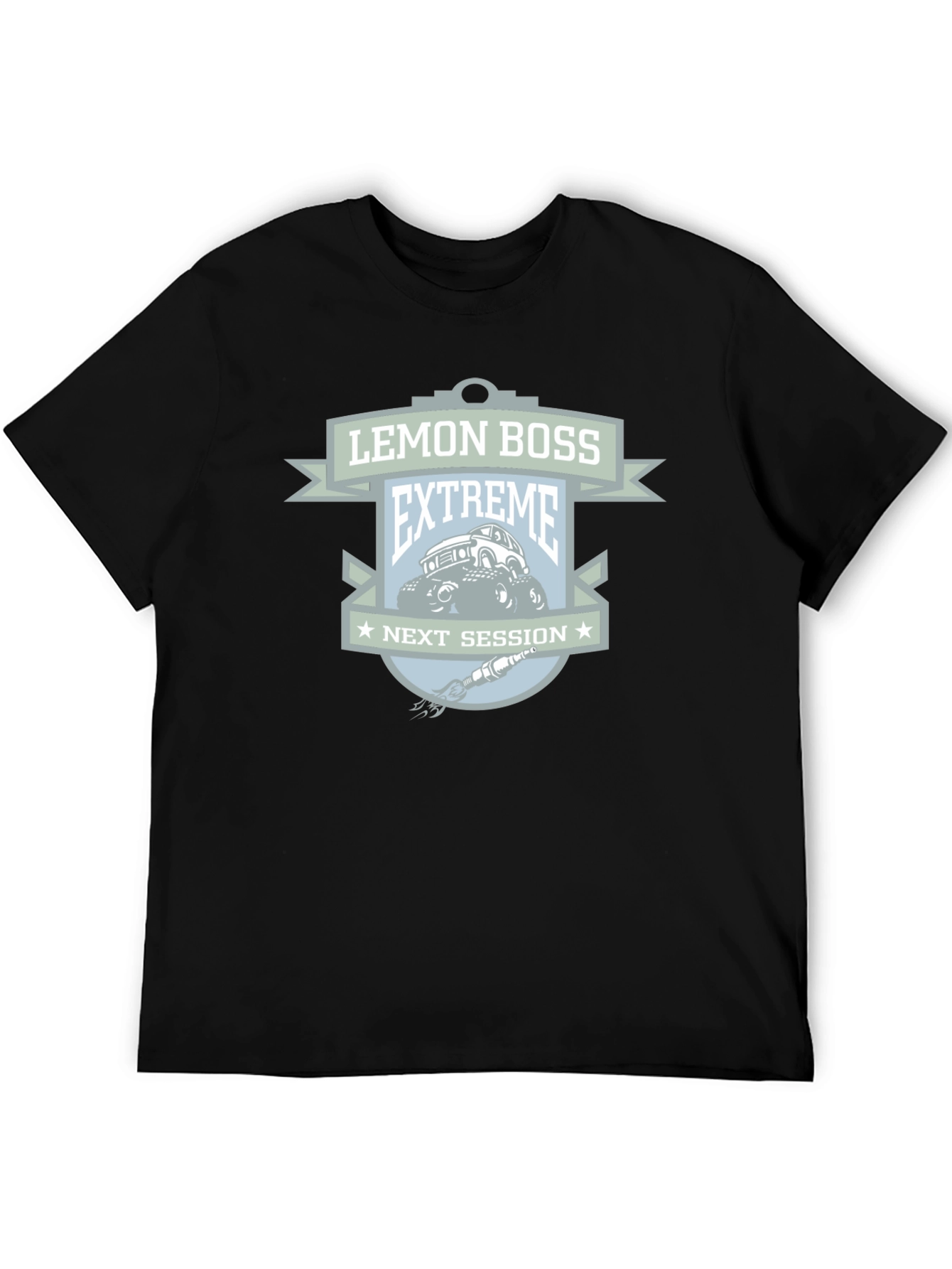 Lemon Boss Extreme Next Session Black Graphic T-Shirt