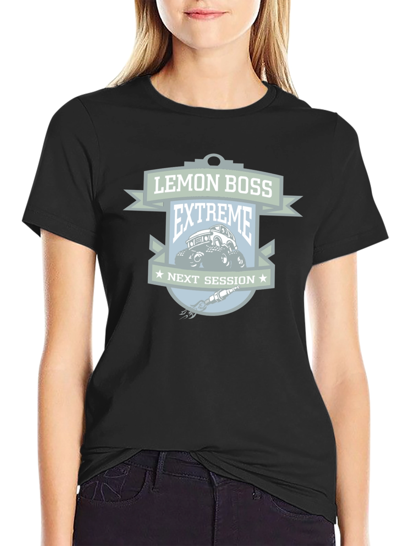 Lemon Boss Extreme Next Session Black Graphic T-Shirt