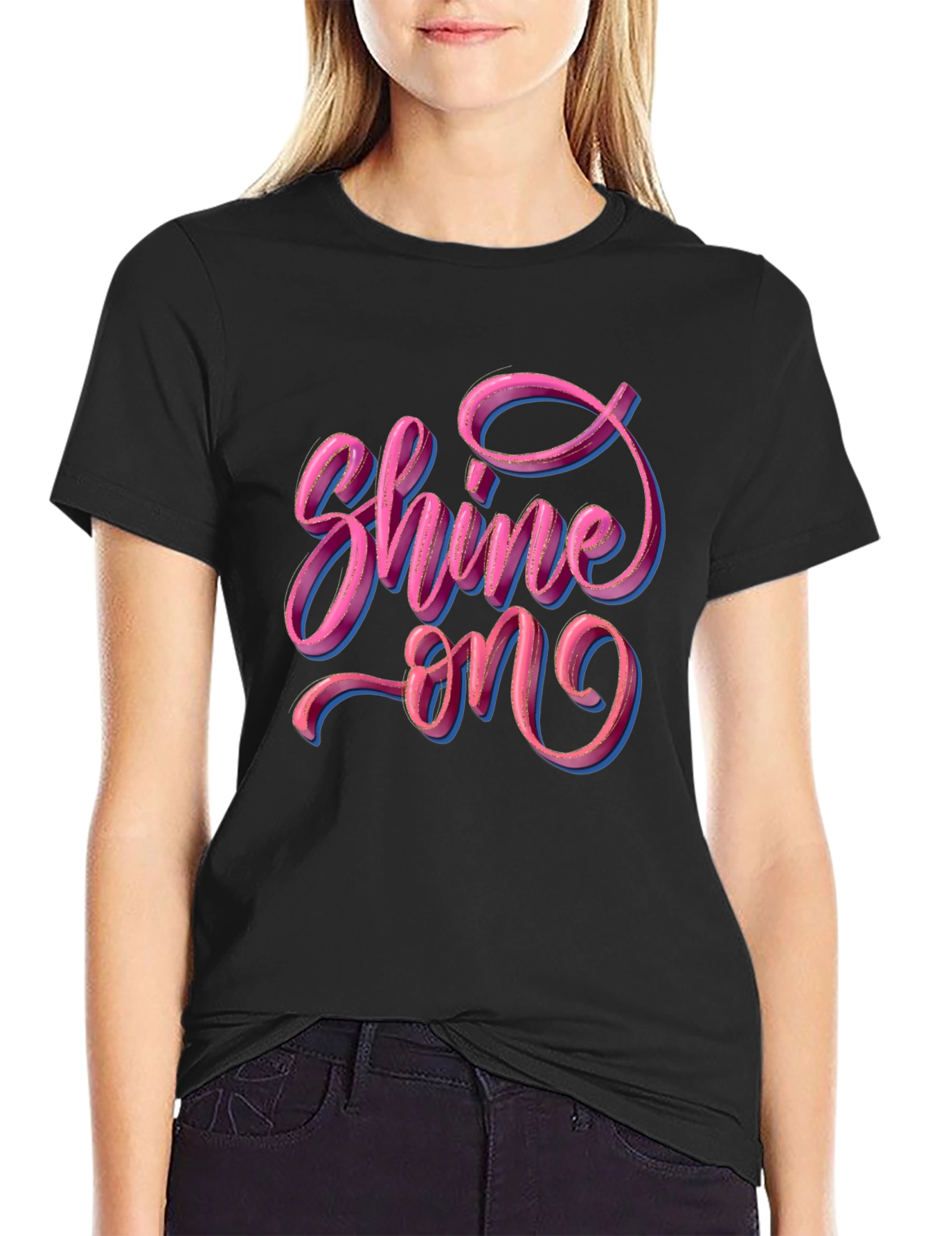 Shine On Graphic T-Shirt - Stylish Comfort