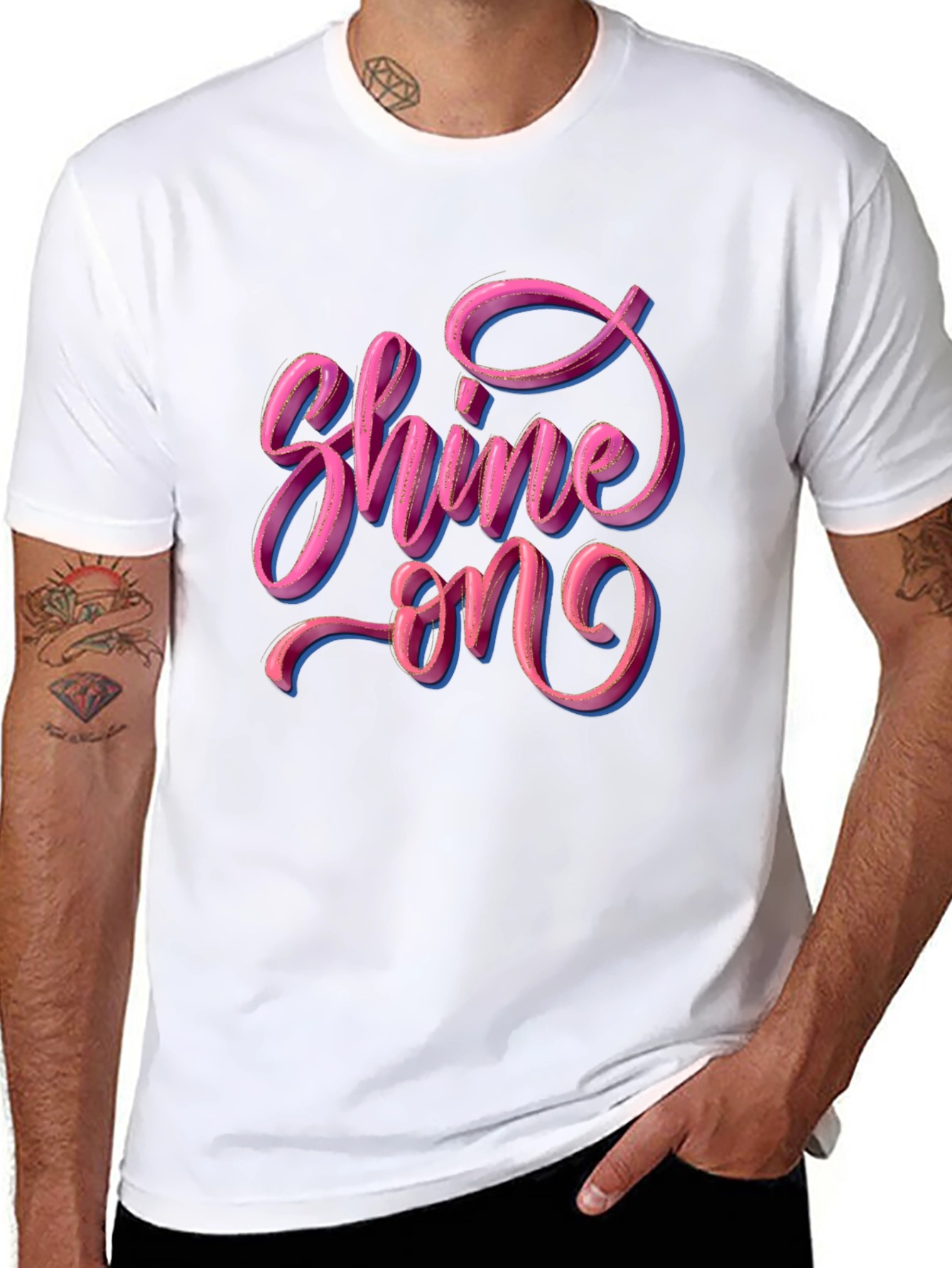 Shine On Graphic T-Shirt - Stylish Comfort