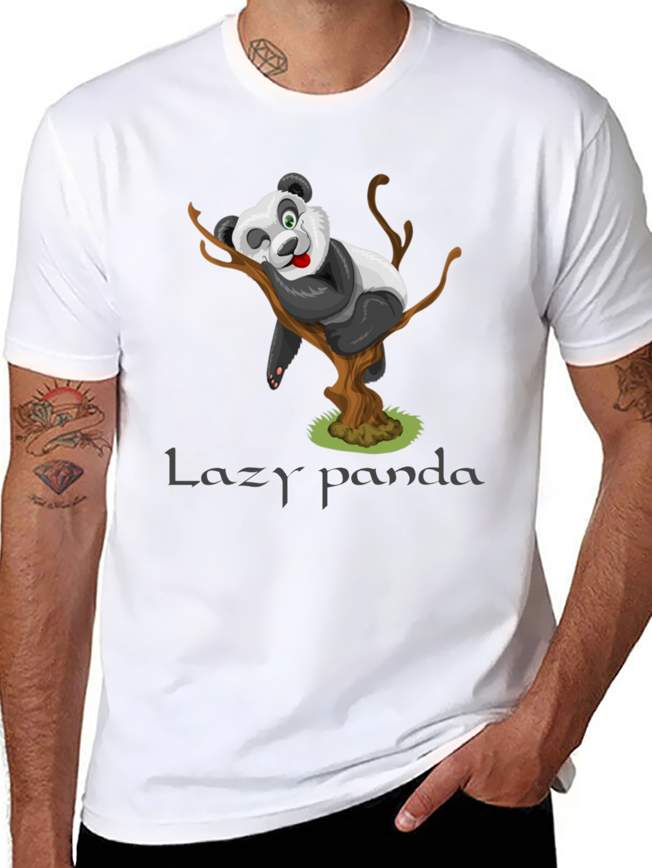 Lazy Panda Graphic T-Shirt - Relaxed & Comfy Fit