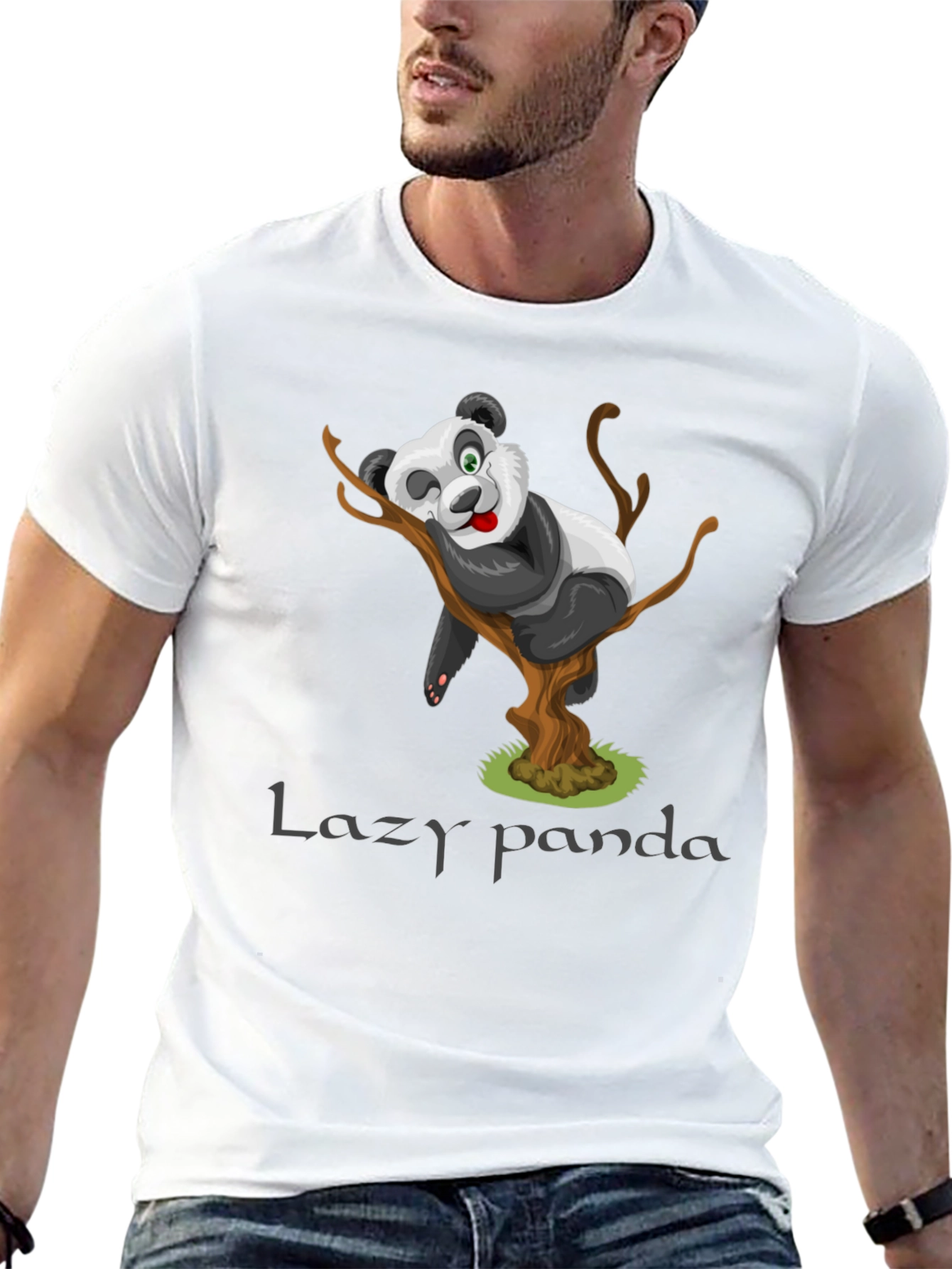 Lazy Panda Graphic T-Shirt - Relaxed & Comfy Fit