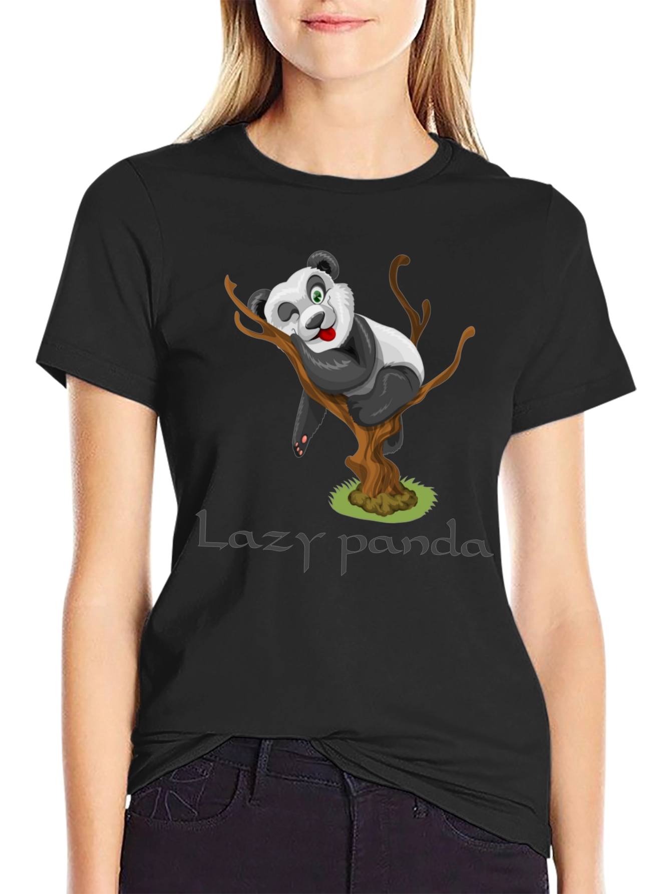Lazy Panda Graphic T-Shirt - Relaxed & Comfy Fit