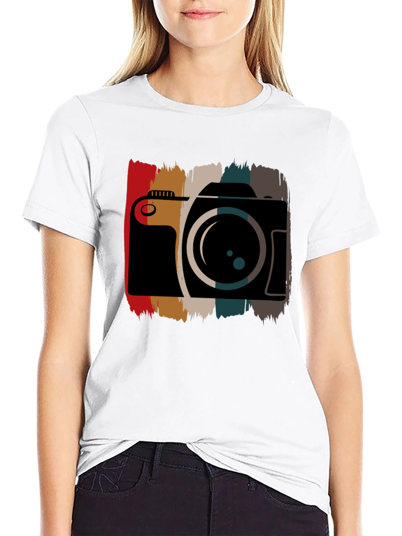 Retro Camera Graphic Tee - Photographer Style