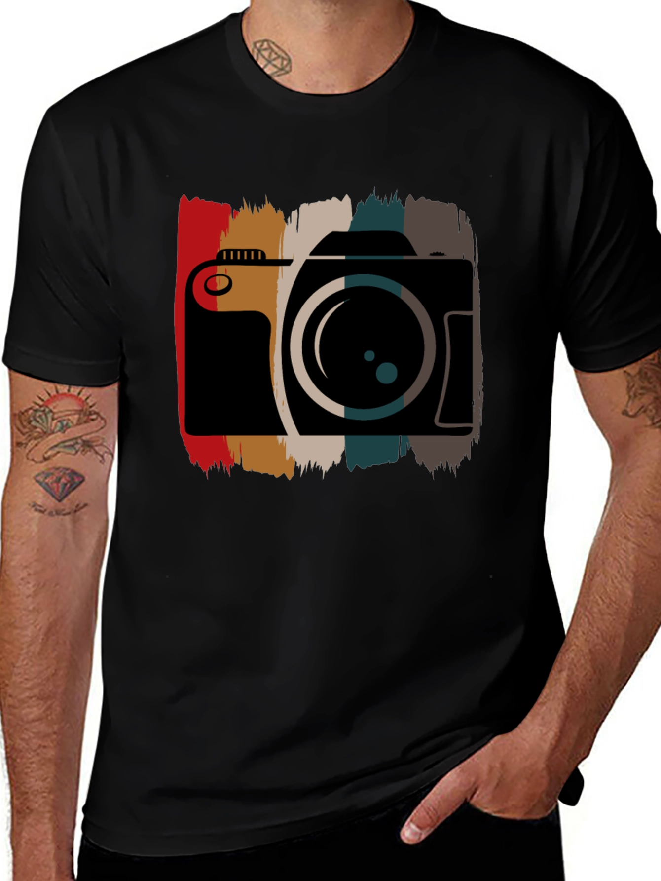 Retro Camera Graphic Tee - Photographer Style