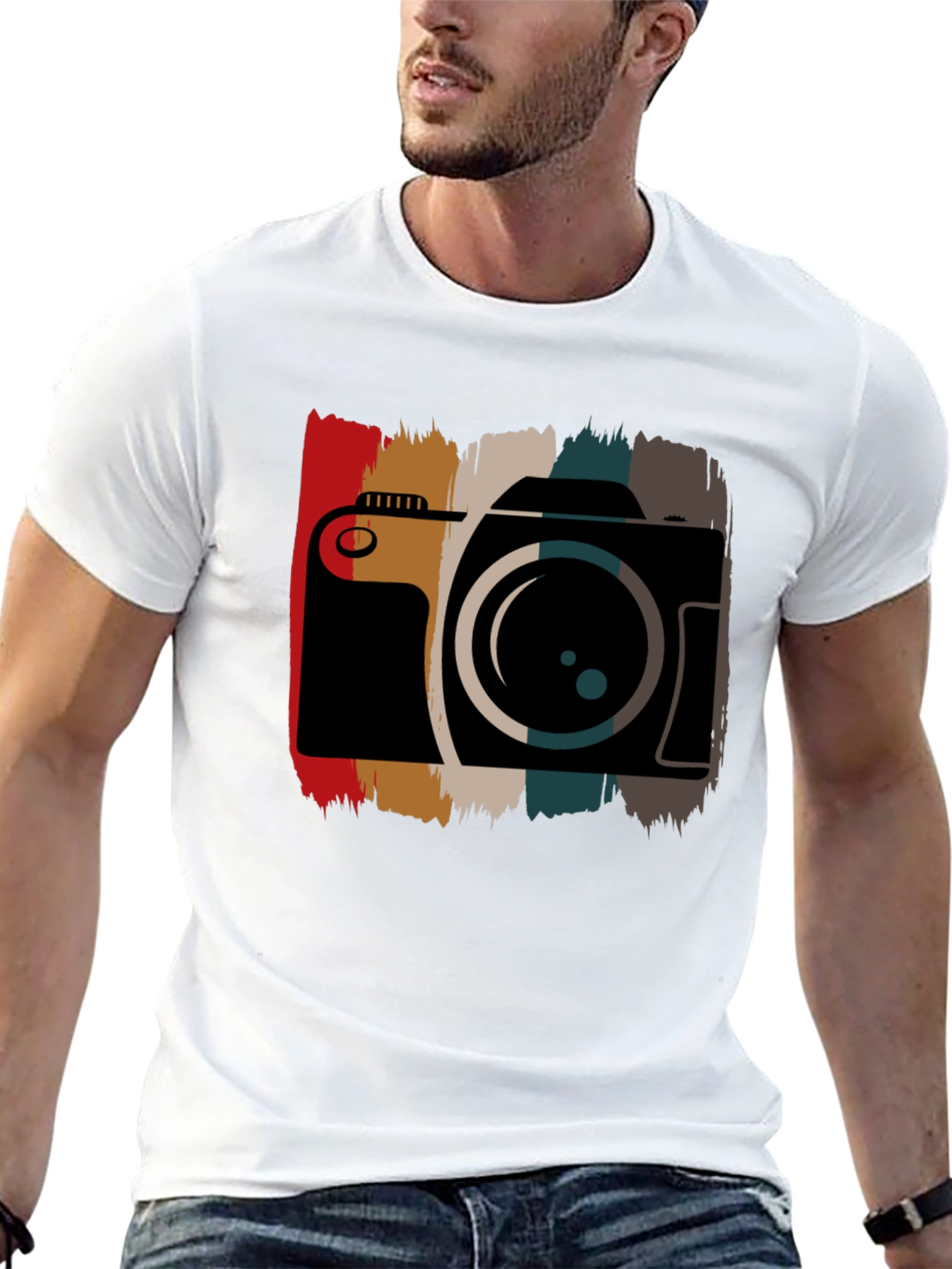 Retro Camera Graphic Tee - Photographer Style