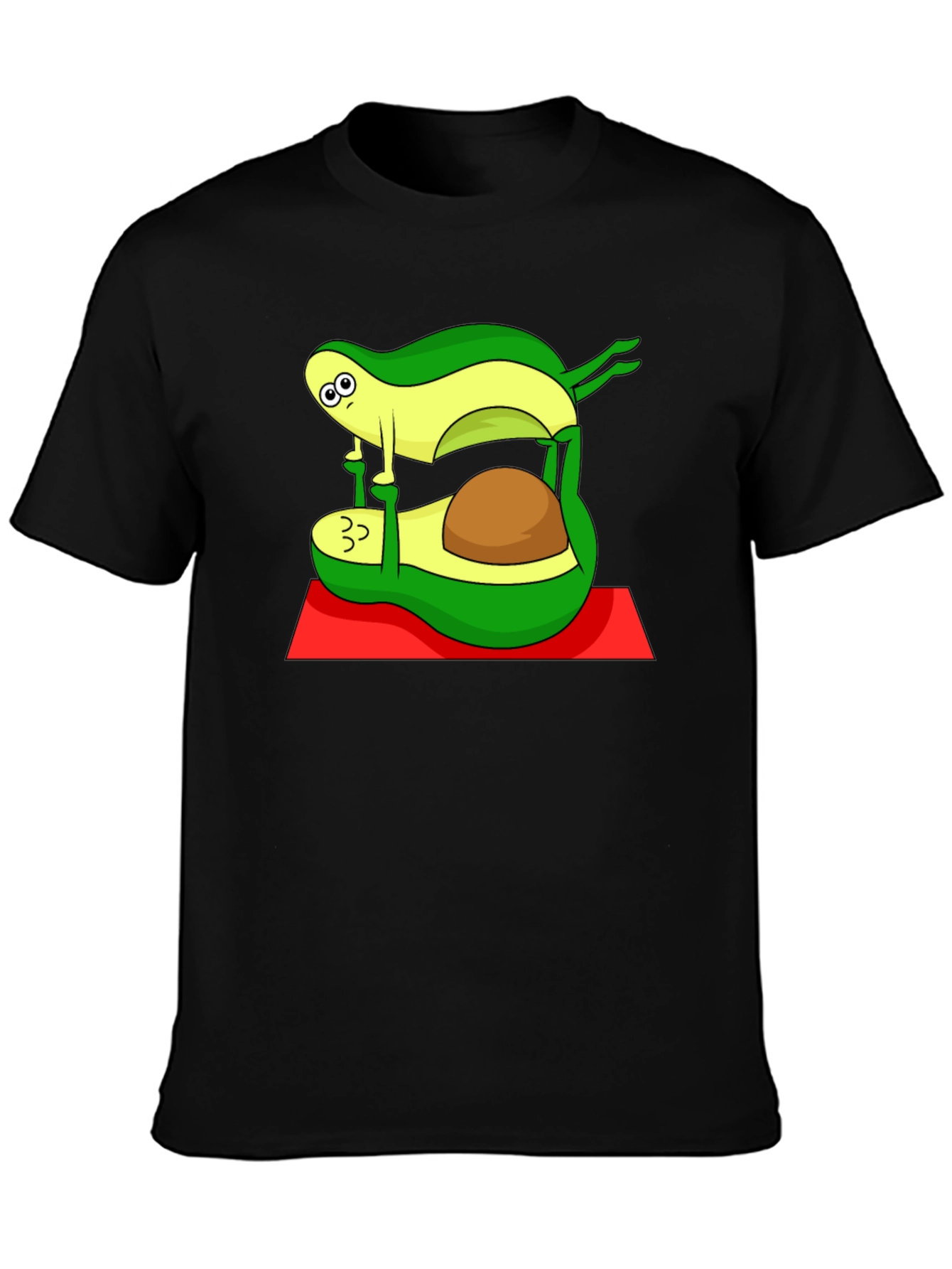 Yoga Avocado Black T-Shirt