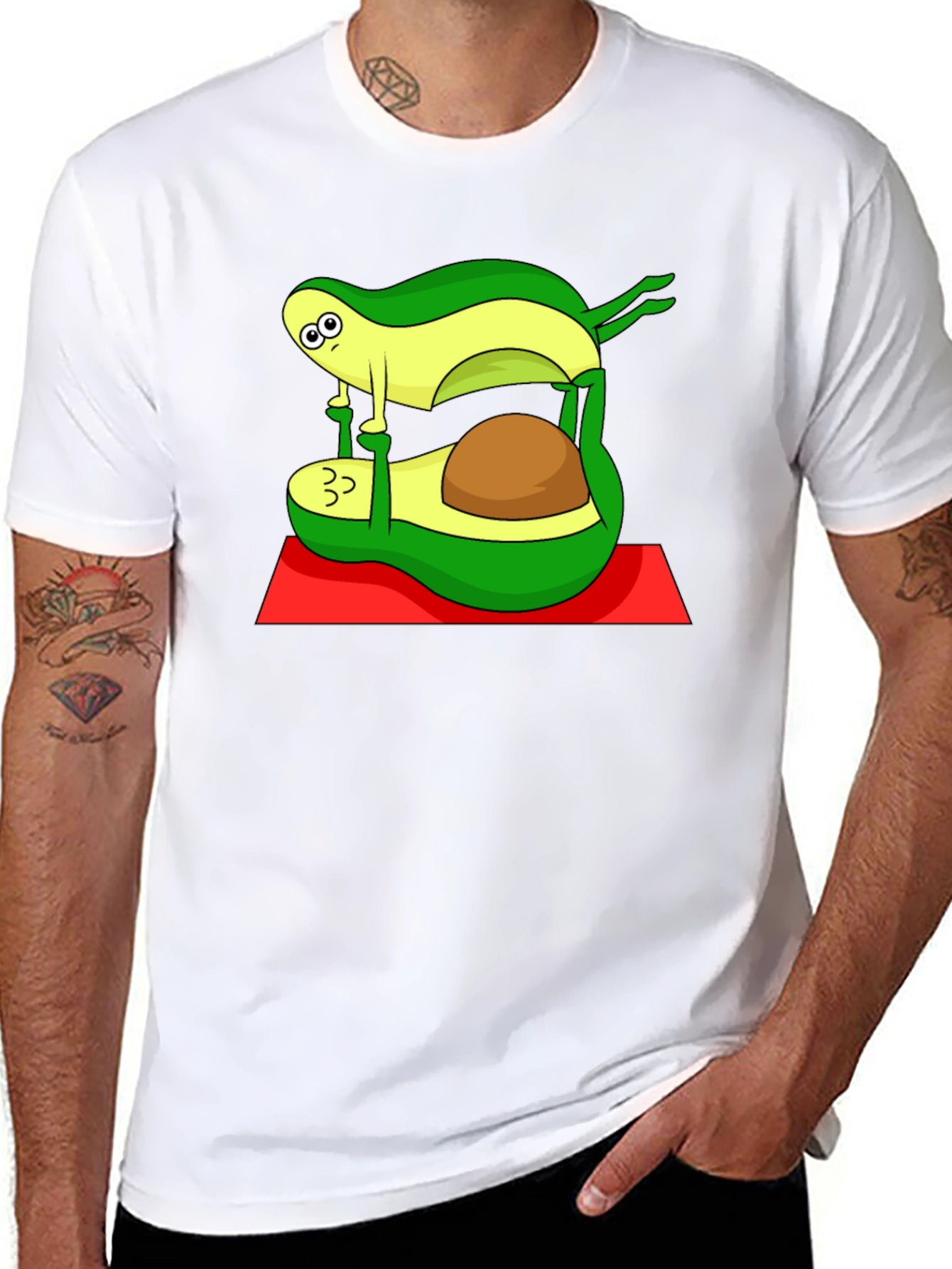 Yoga Avocado Black T-Shirt