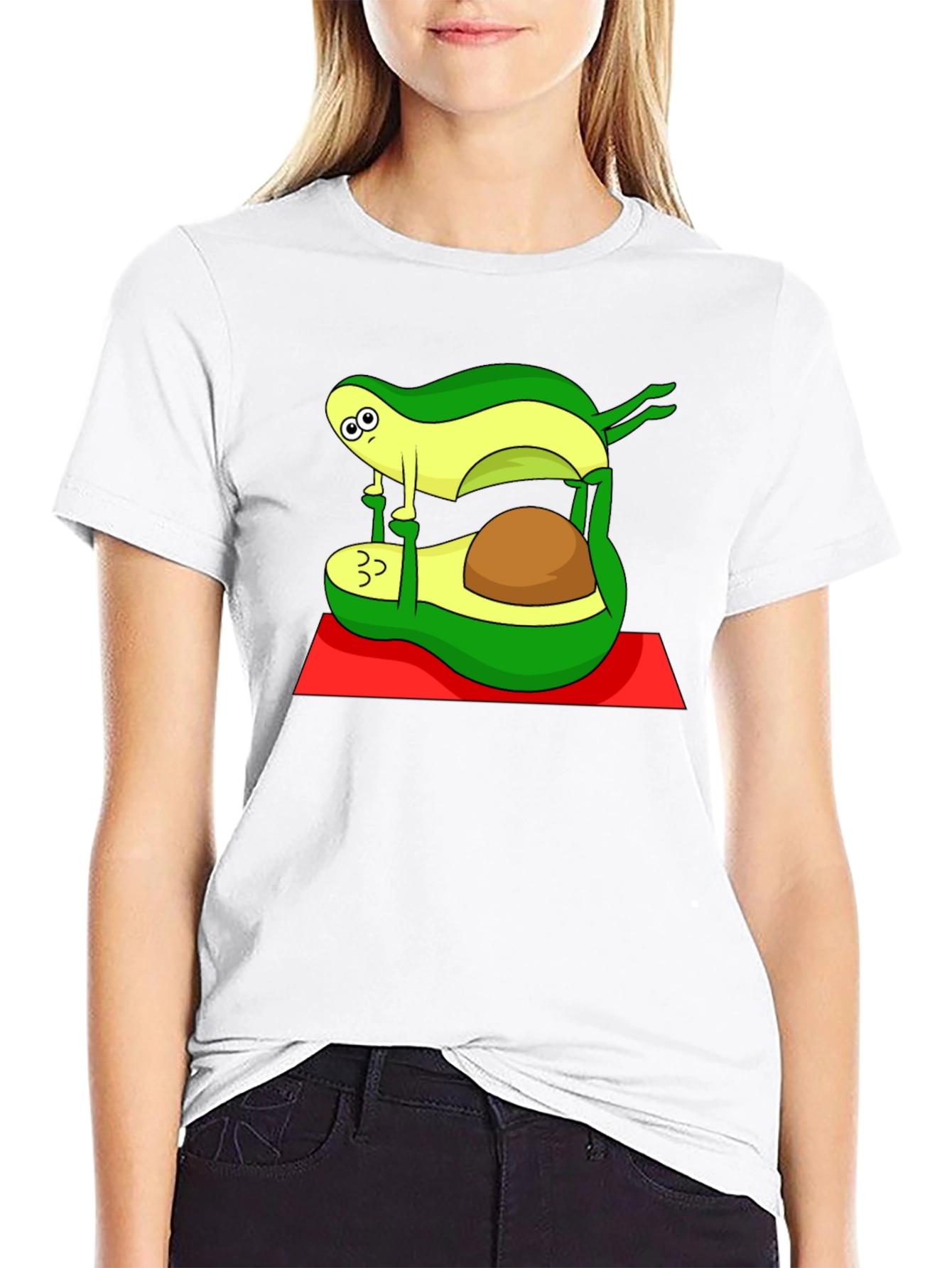 Yoga Avocado Black T-Shirt
