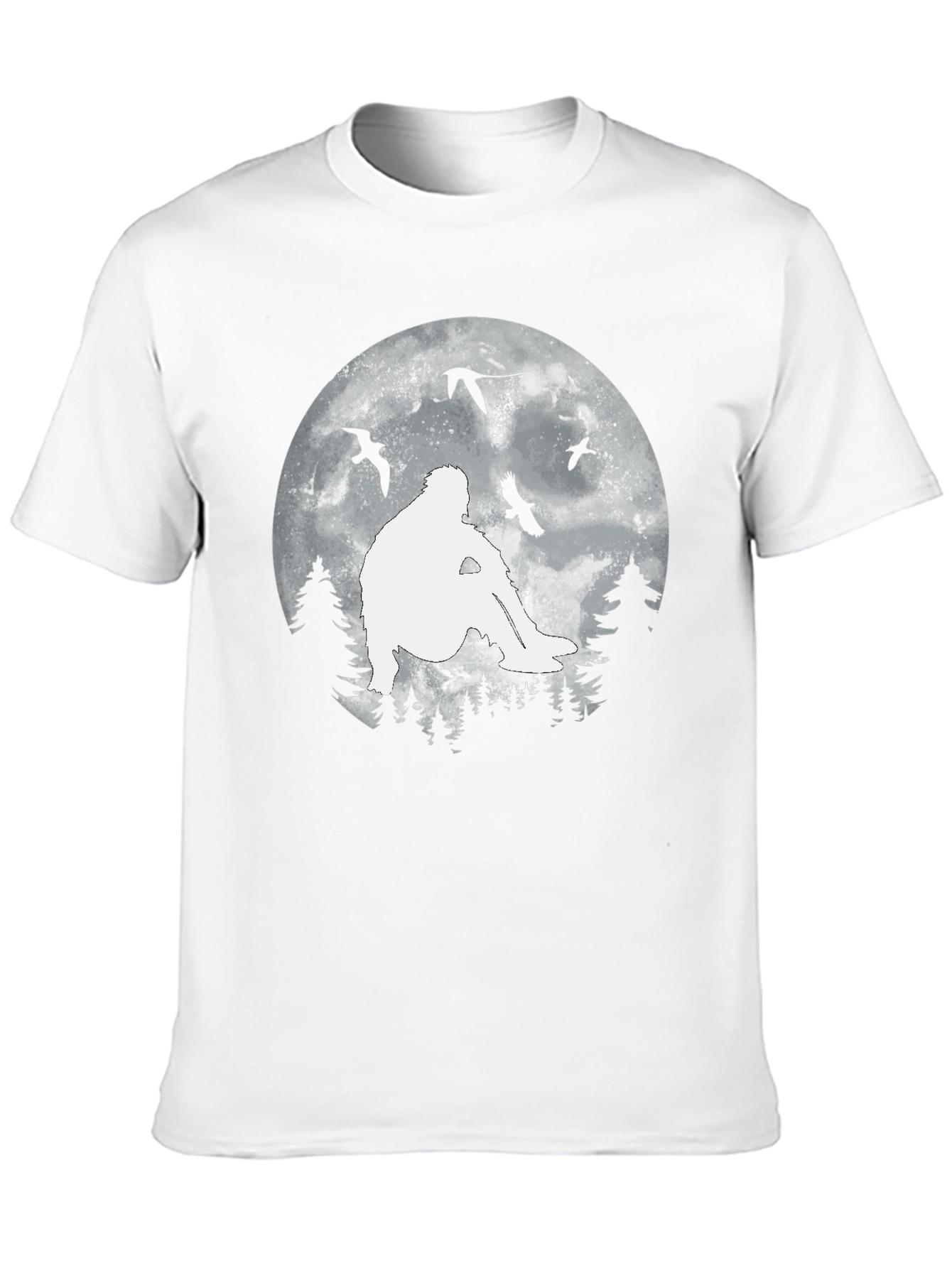 Sasquatch Moon T-Shirt - Bigfoot Silhouette Tee