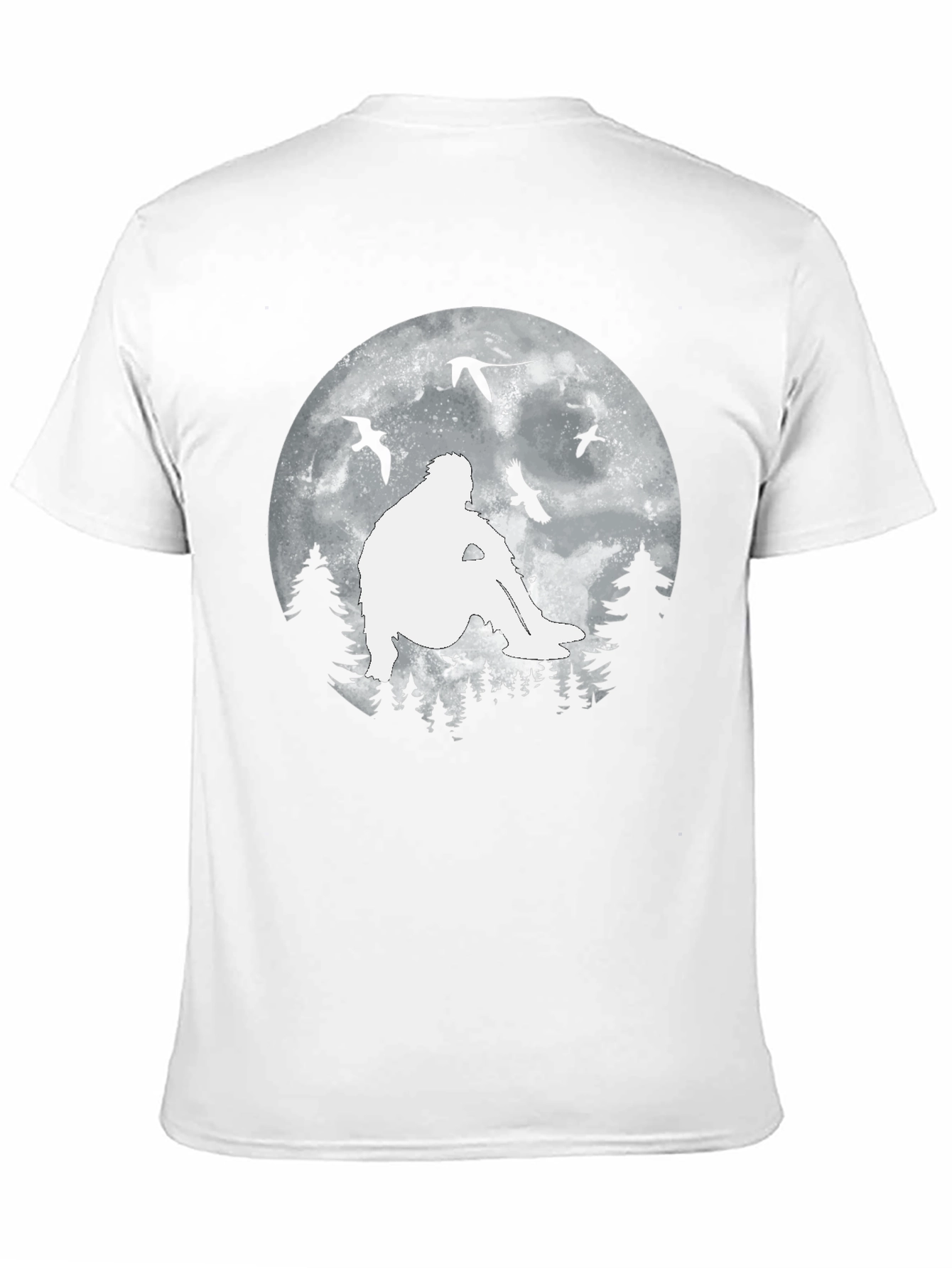 Sasquatch Moon T-Shirt - Bigfoot Silhouette Tee