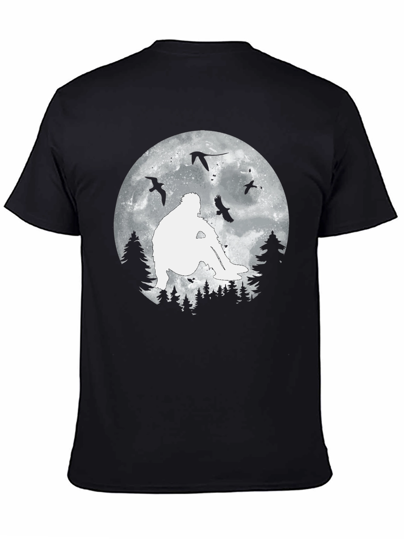 Sasquatch Moon T-Shirt - Bigfoot Silhouette Tee