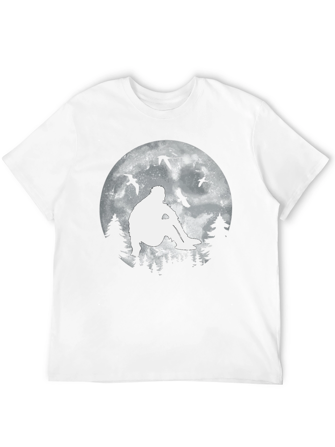 Sasquatch Moon T-Shirt - Bigfoot Silhouette Tee