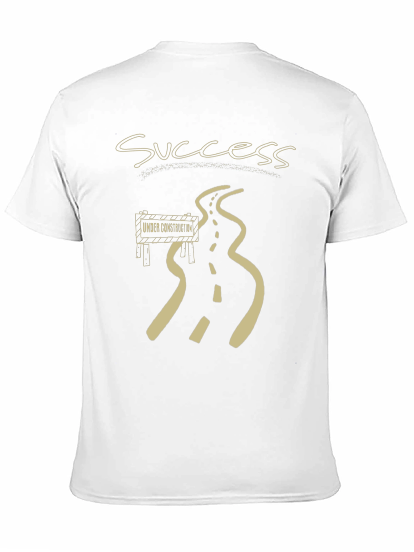 Success Under Construction Black Graphic T-Shirt