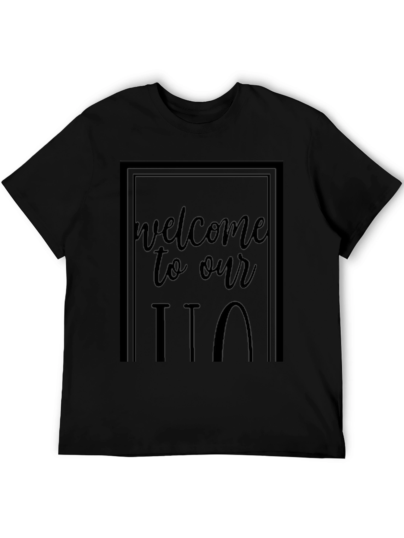 Welcome to Our ITT Black Graphic Tee