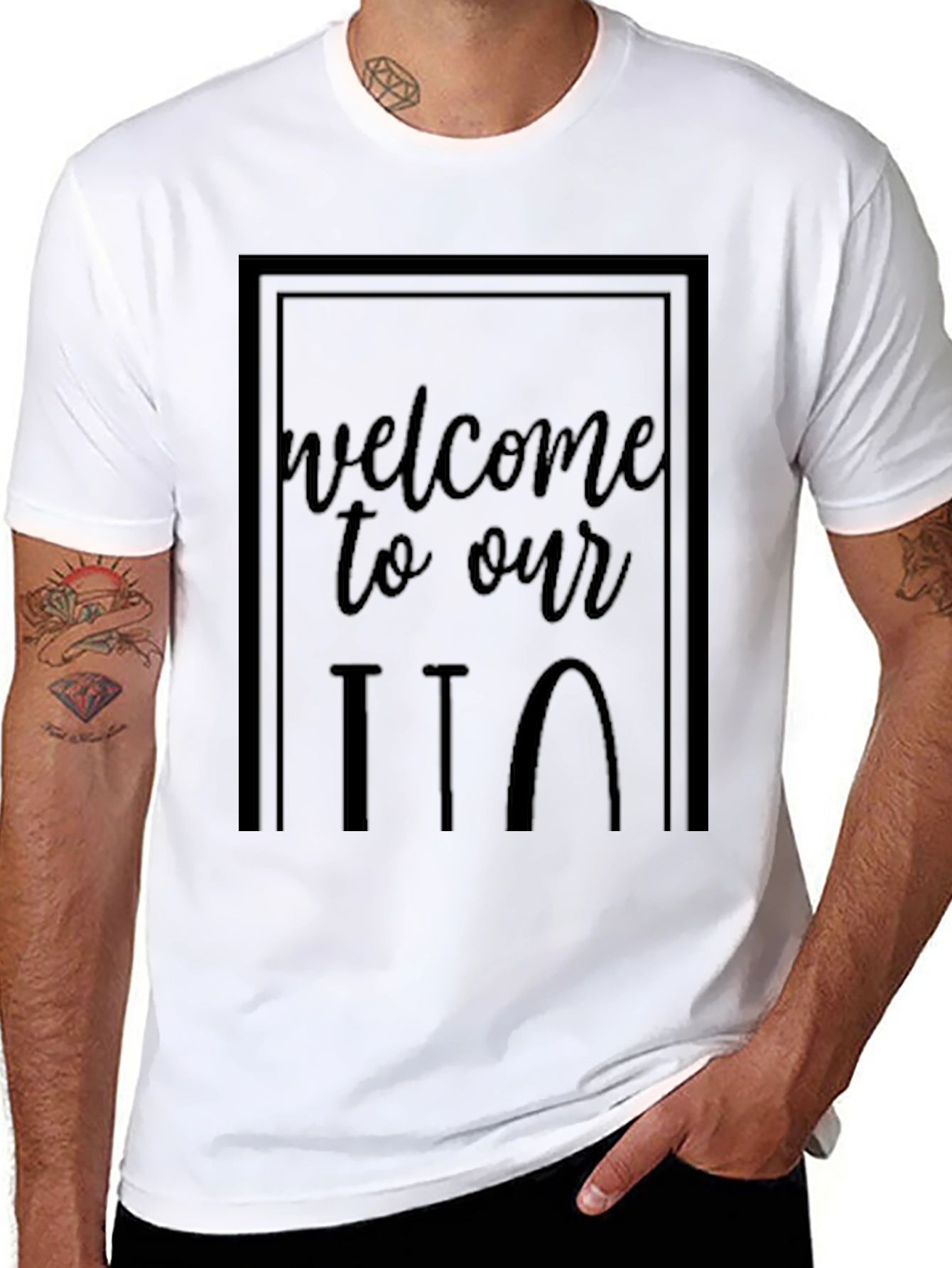 Welcome to Our ITT Black Graphic Tee