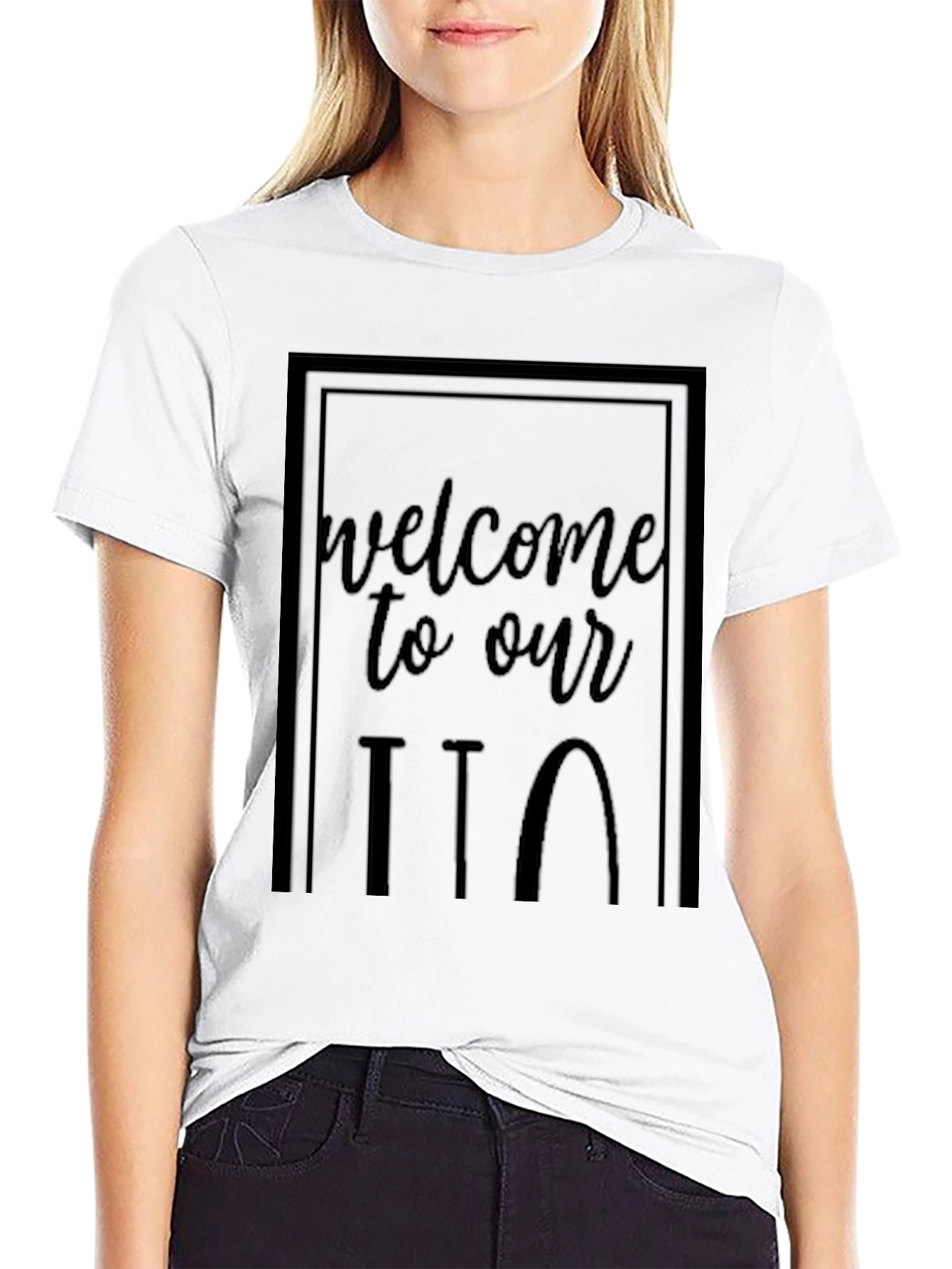 Welcome to Our ITT Black Graphic Tee