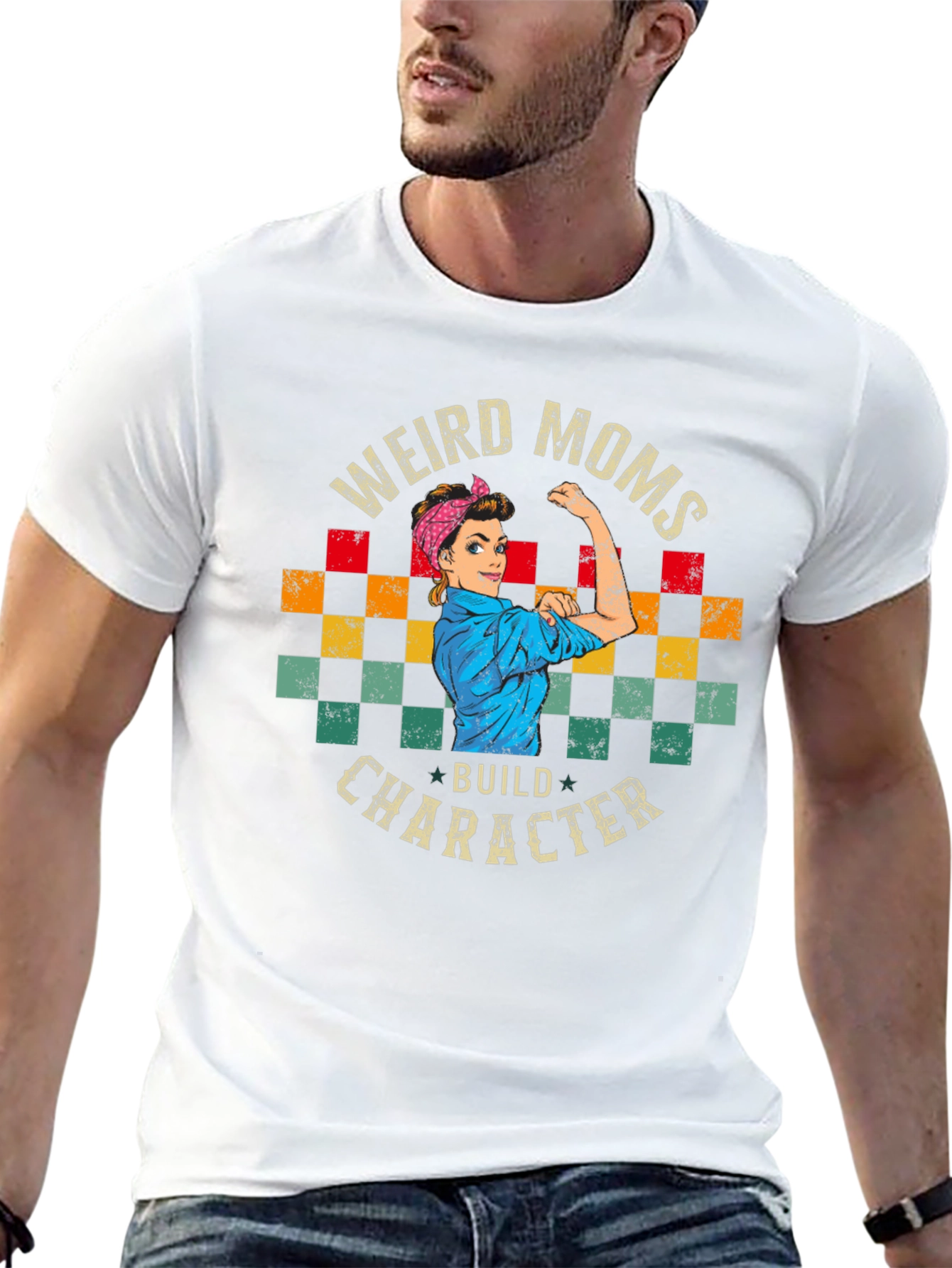 Weird Moms Build Character Graphic Tee - Unisex