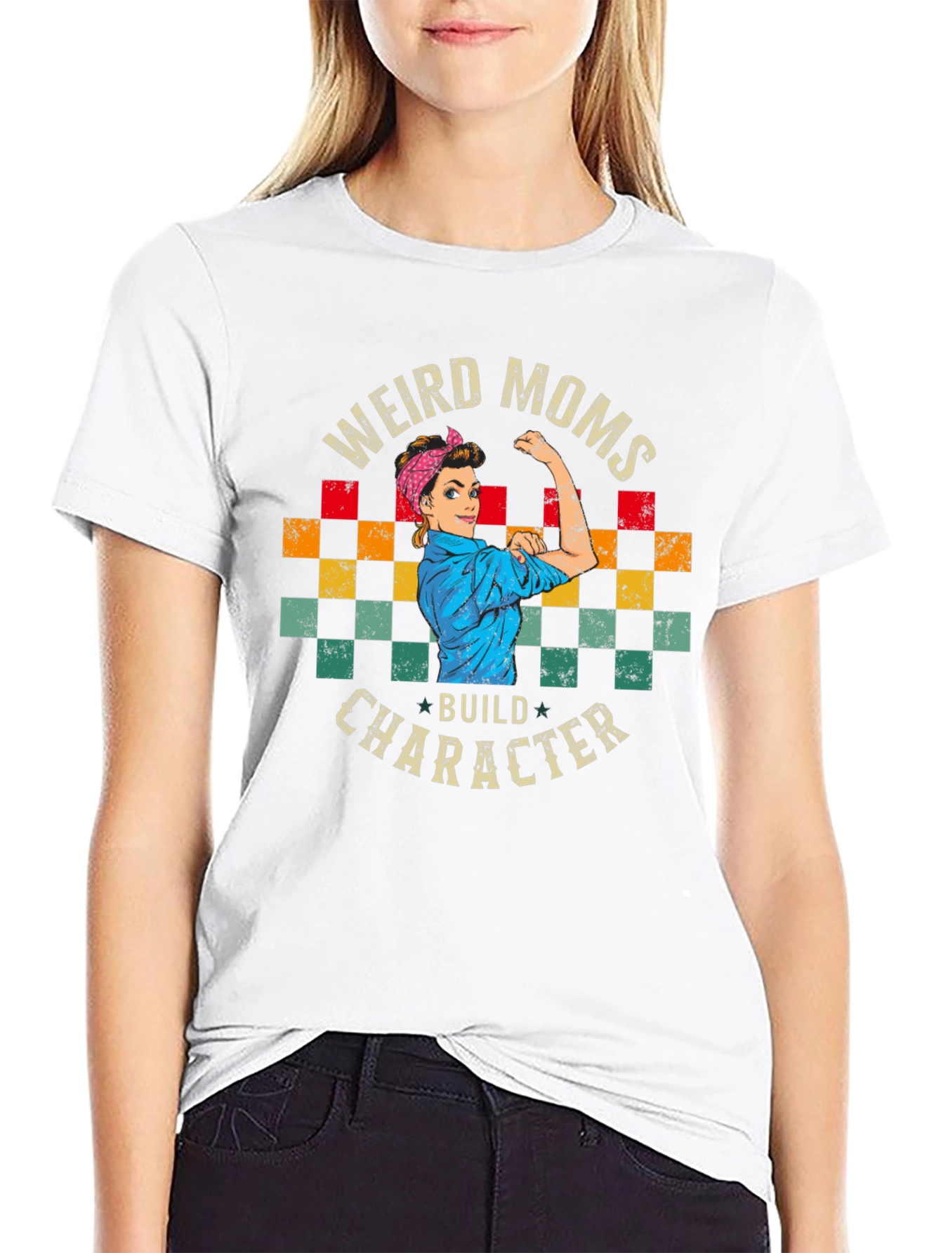 Weird Moms Build Character Graphic Tee - Unisex