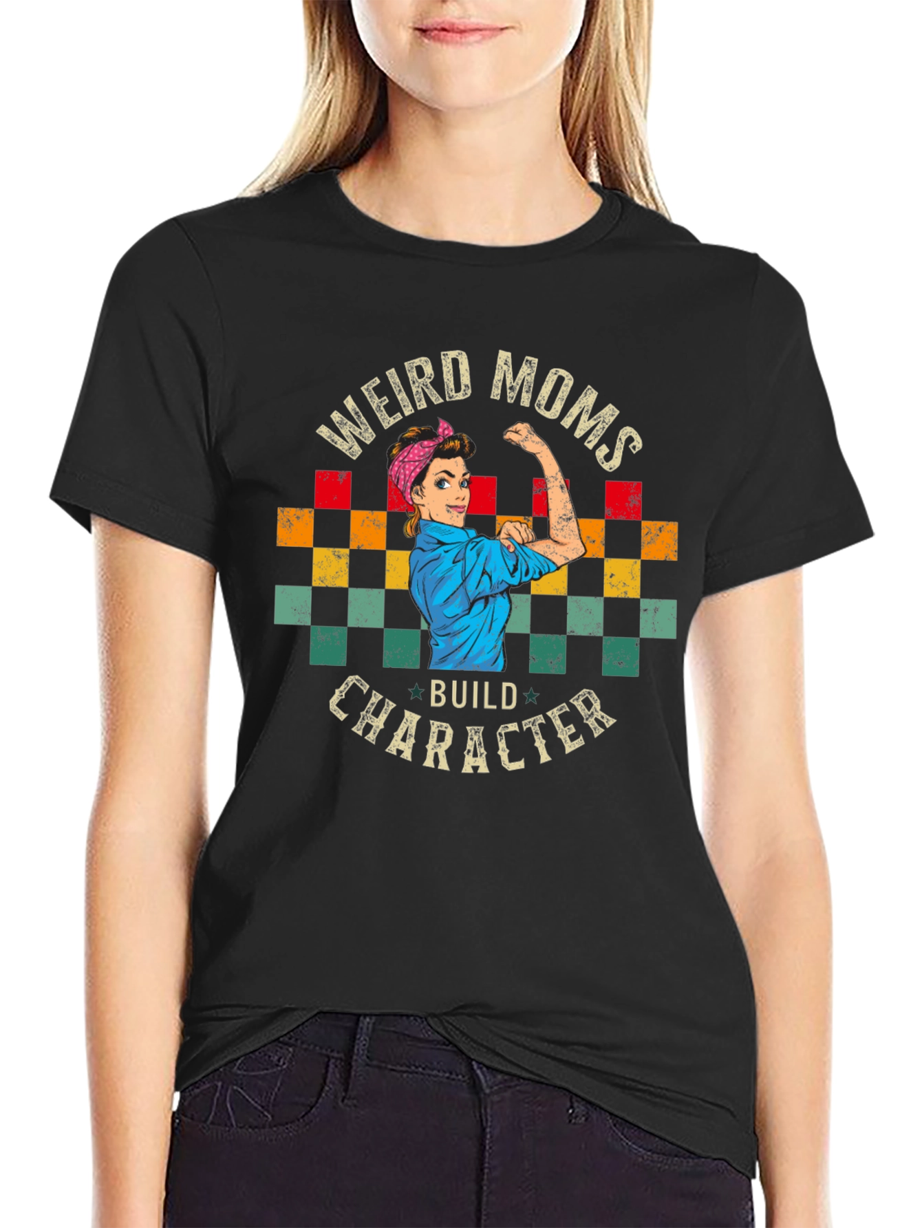 Weird Moms Build Character Graphic Tee - Unisex
