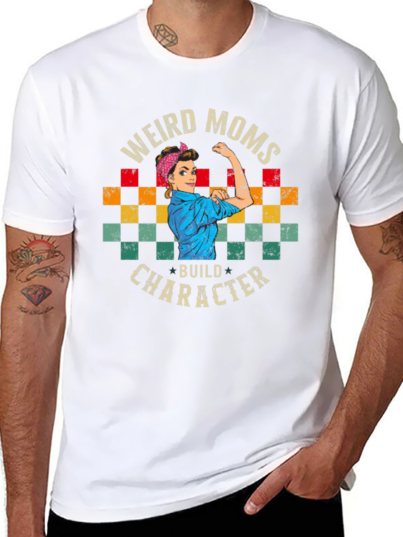 Weird Moms Build Character Graphic Tee - Unisex
