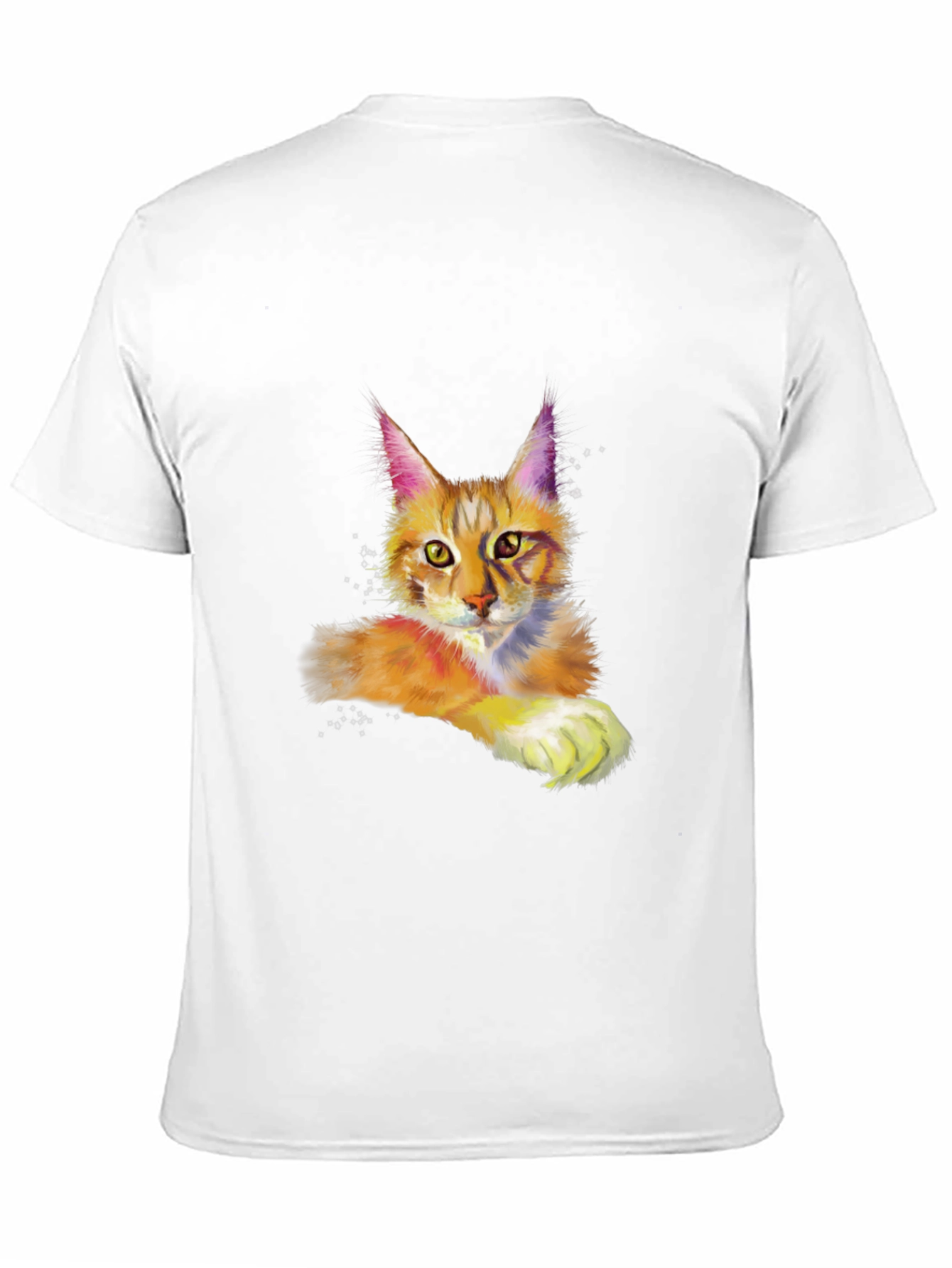 Cat Art Black T-Shirt
