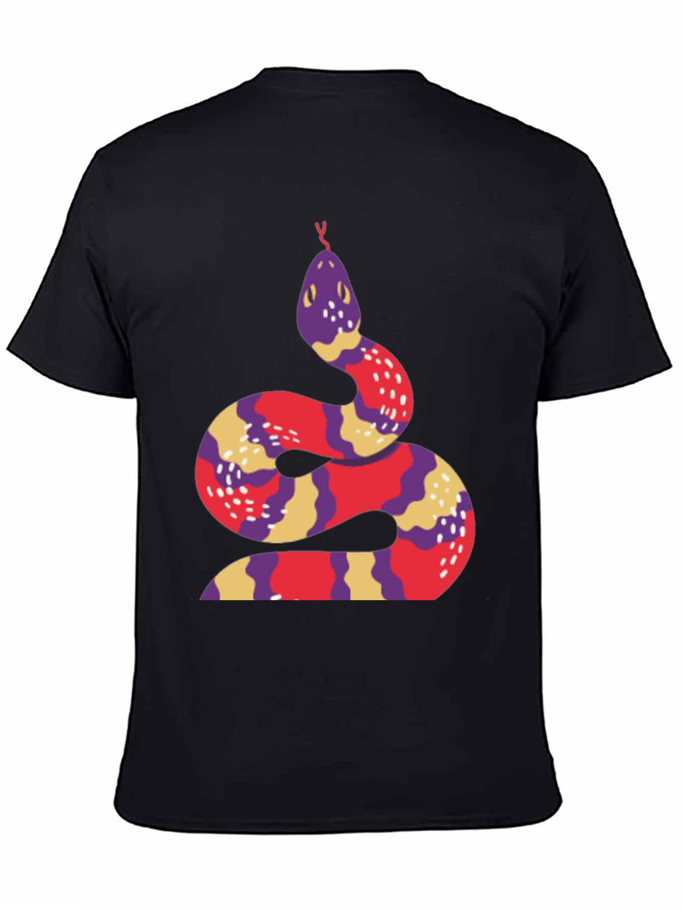 Snake Graphic Tee - Stylish Crew Neck T-Shirt