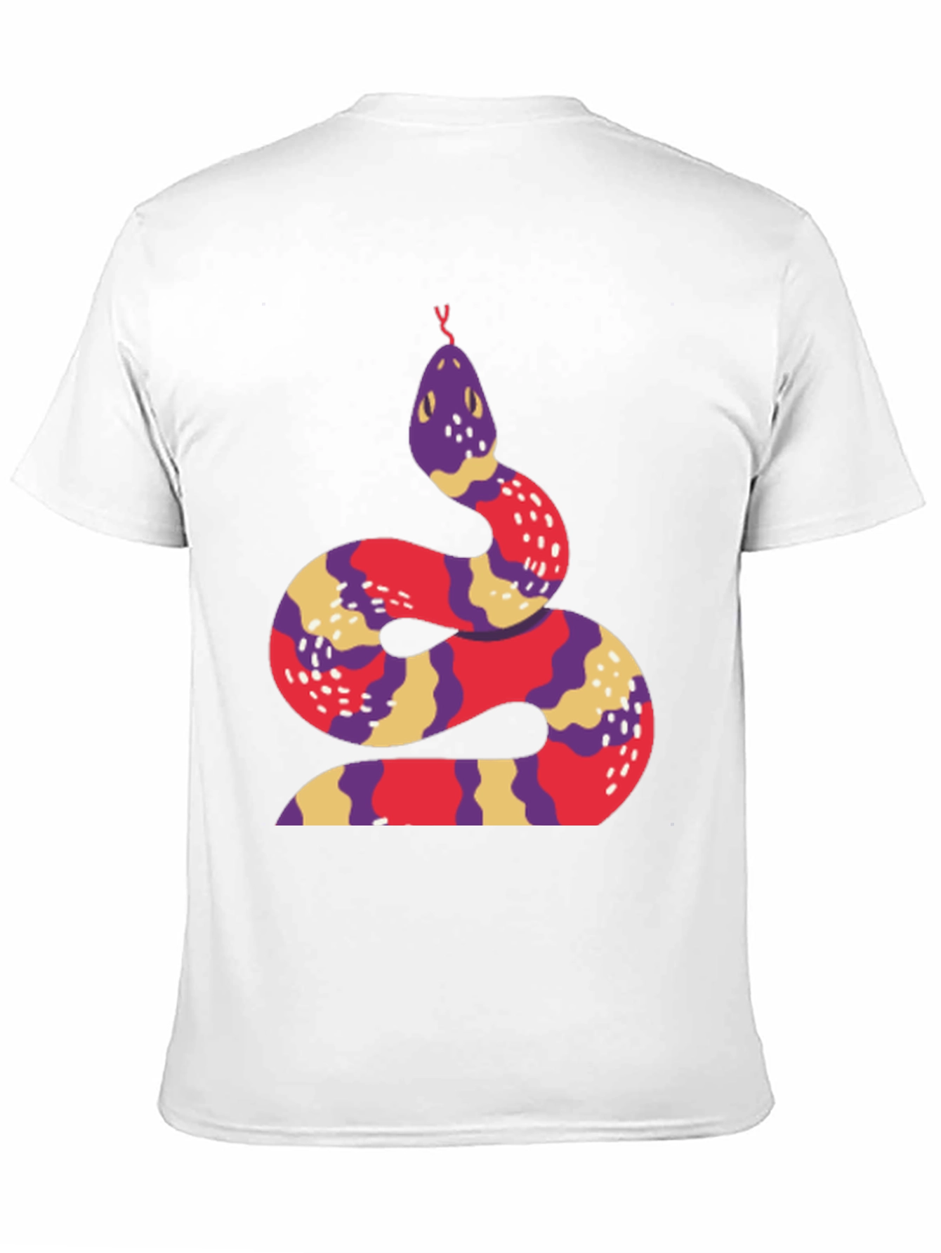 Snake Graphic Tee - Stylish Crew Neck T-Shirt
