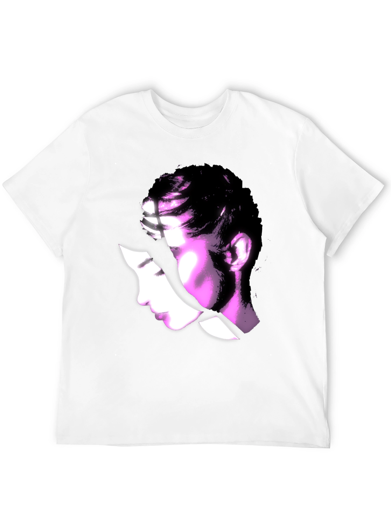 Abstract Woman Graphic Black T-Shirt