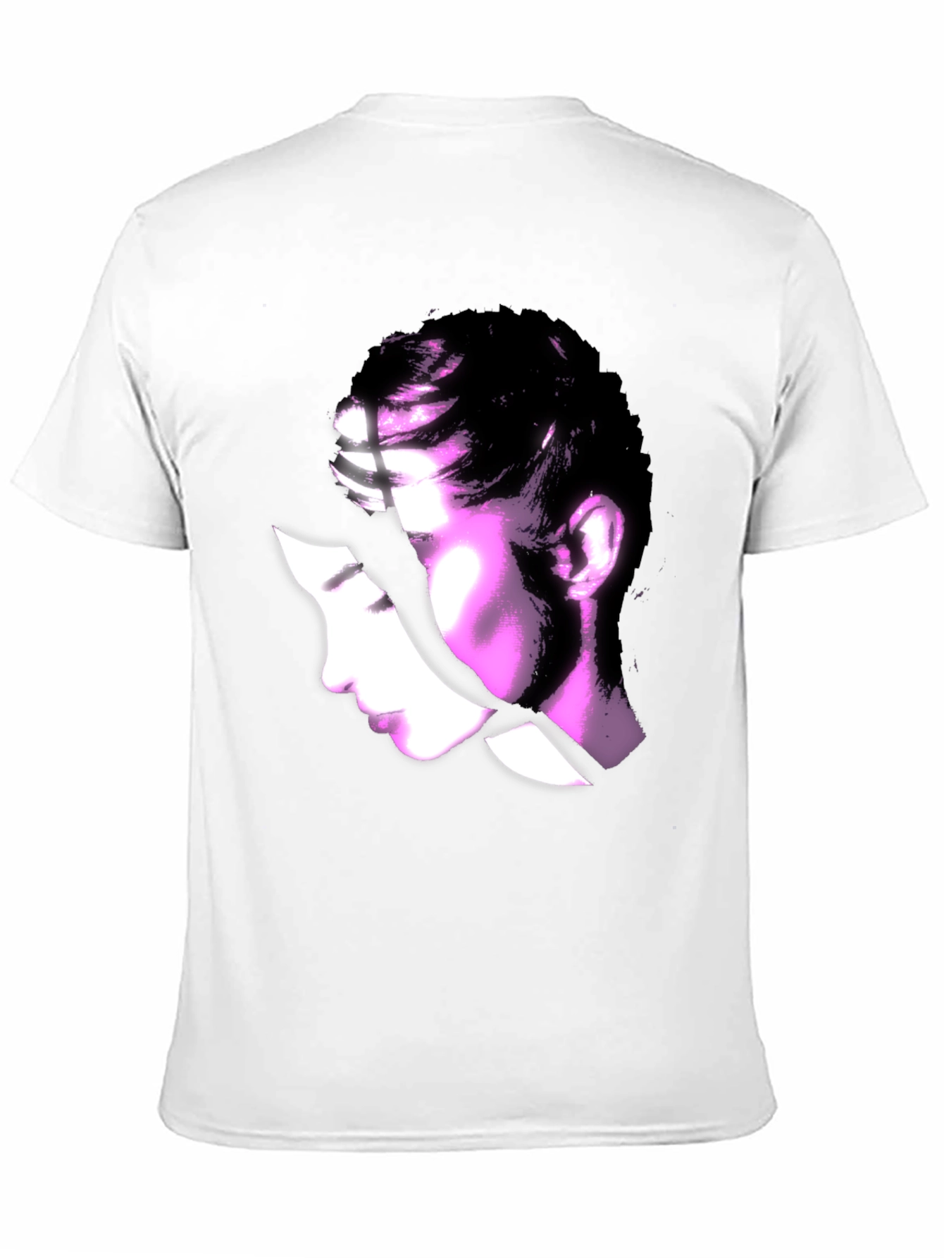 Abstract Woman Graphic Black T-Shirt