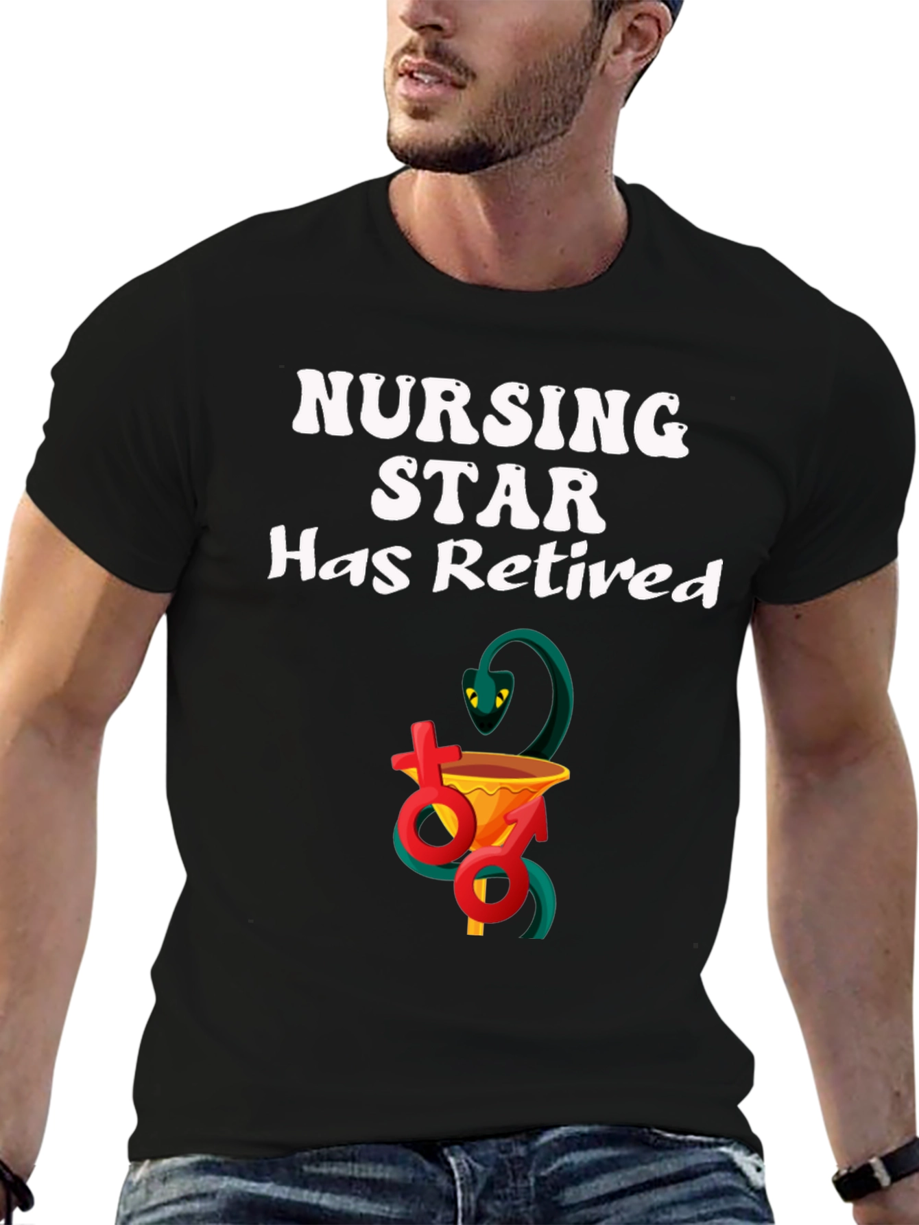 Retired Nursing Star T-Shirt