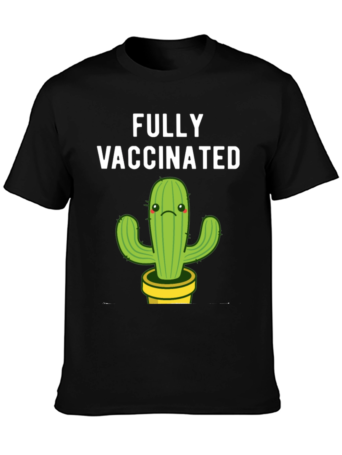 Fully Vaccinated Cactus Graphic Tee
