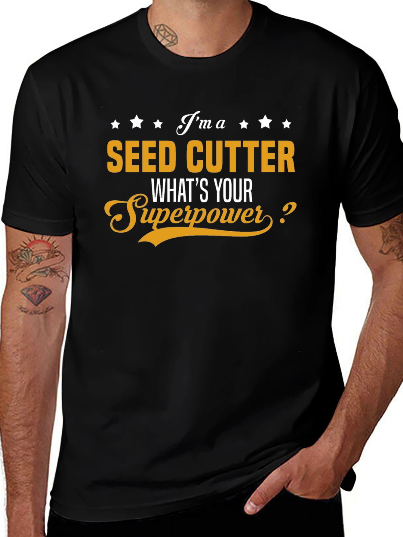 Seed Cutter Superpower T-Shirt - Funny Job Tee
