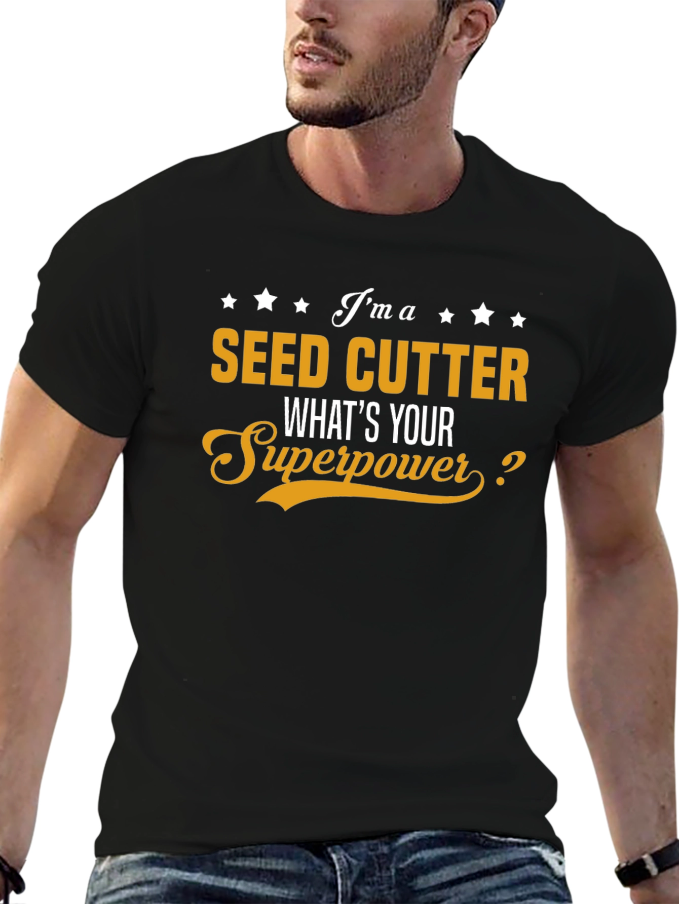 Seed Cutter Superpower T-Shirt - Funny Job Tee